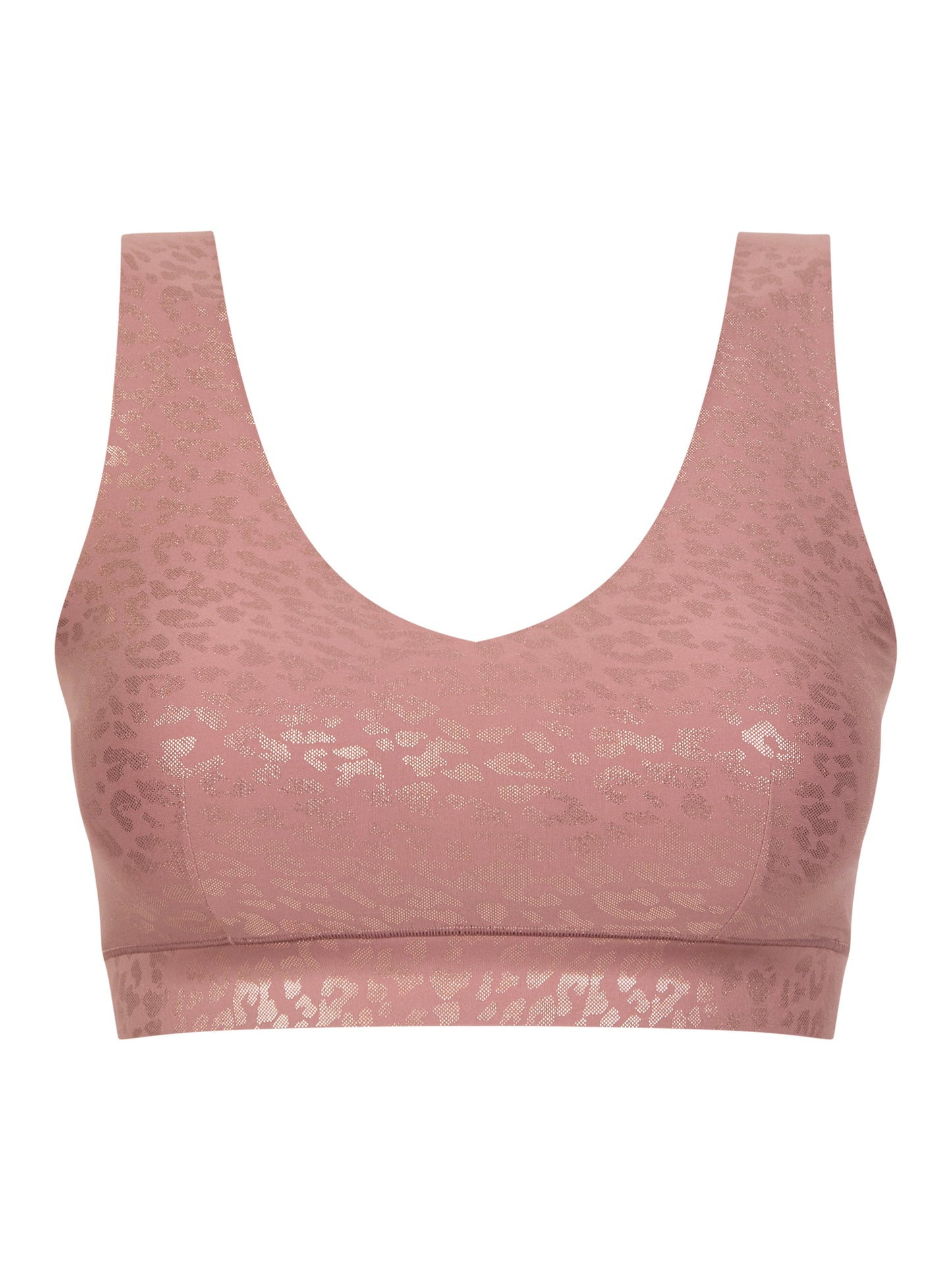 SOFTSTRETCH Bustier mit Soft Cups (Pink Leo Shimmer)