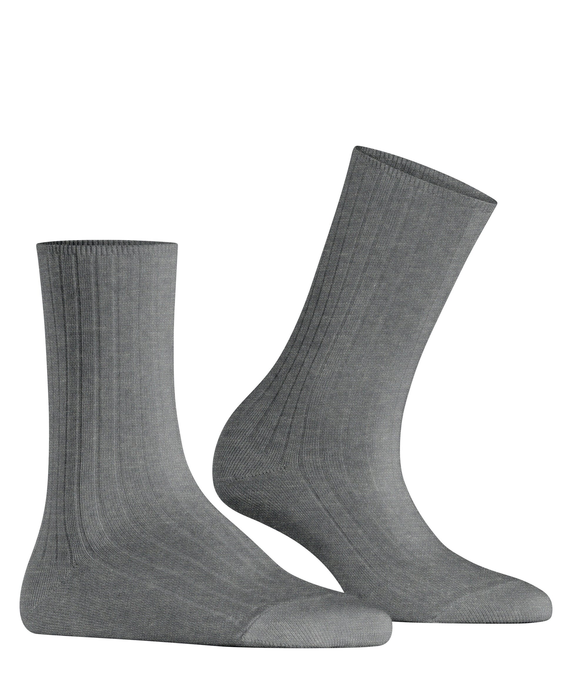 FALKE Cotton Rib Damen (Light Greymel.)