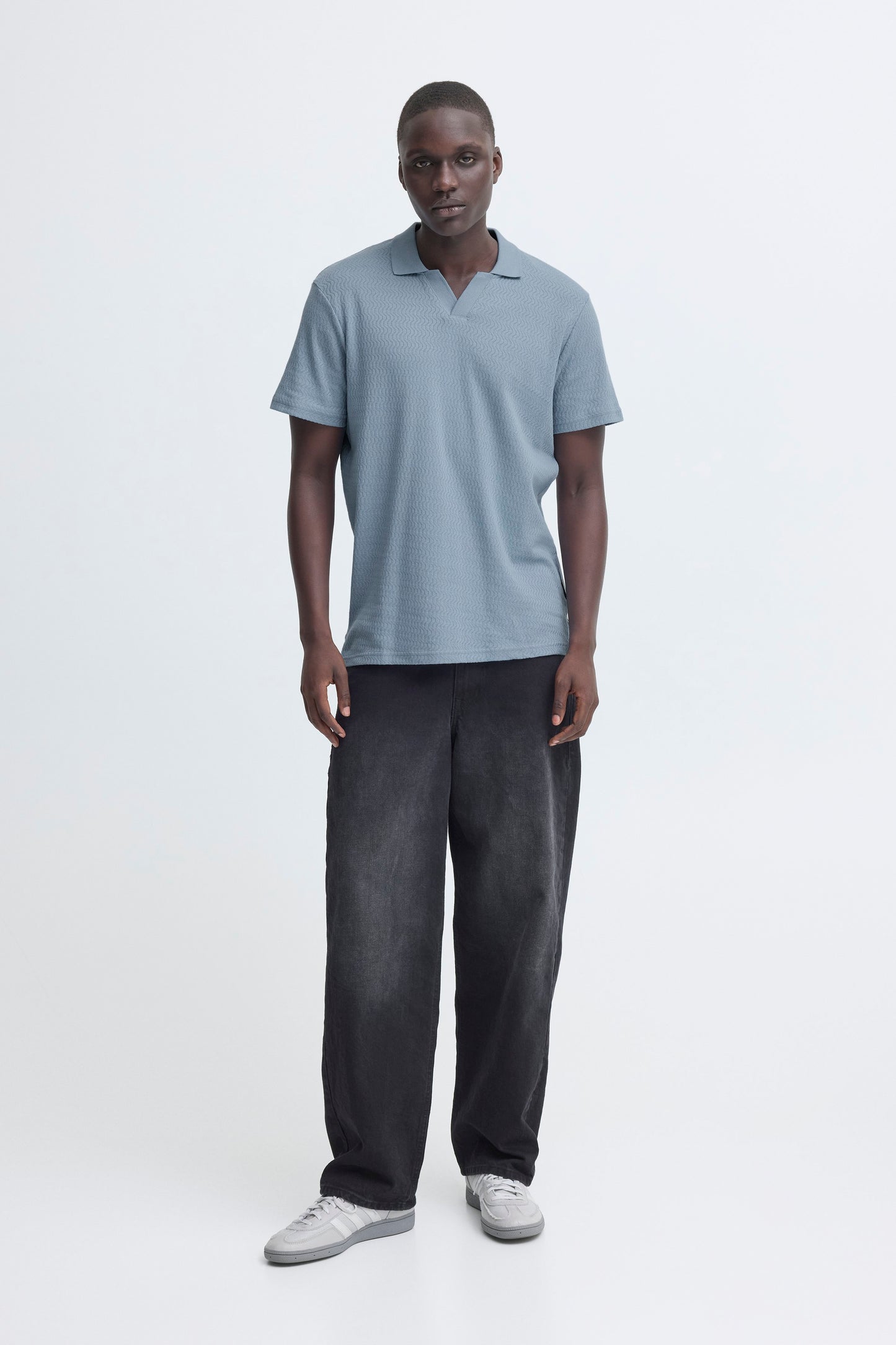 Bheskild Polo S/s (Faded Denim)