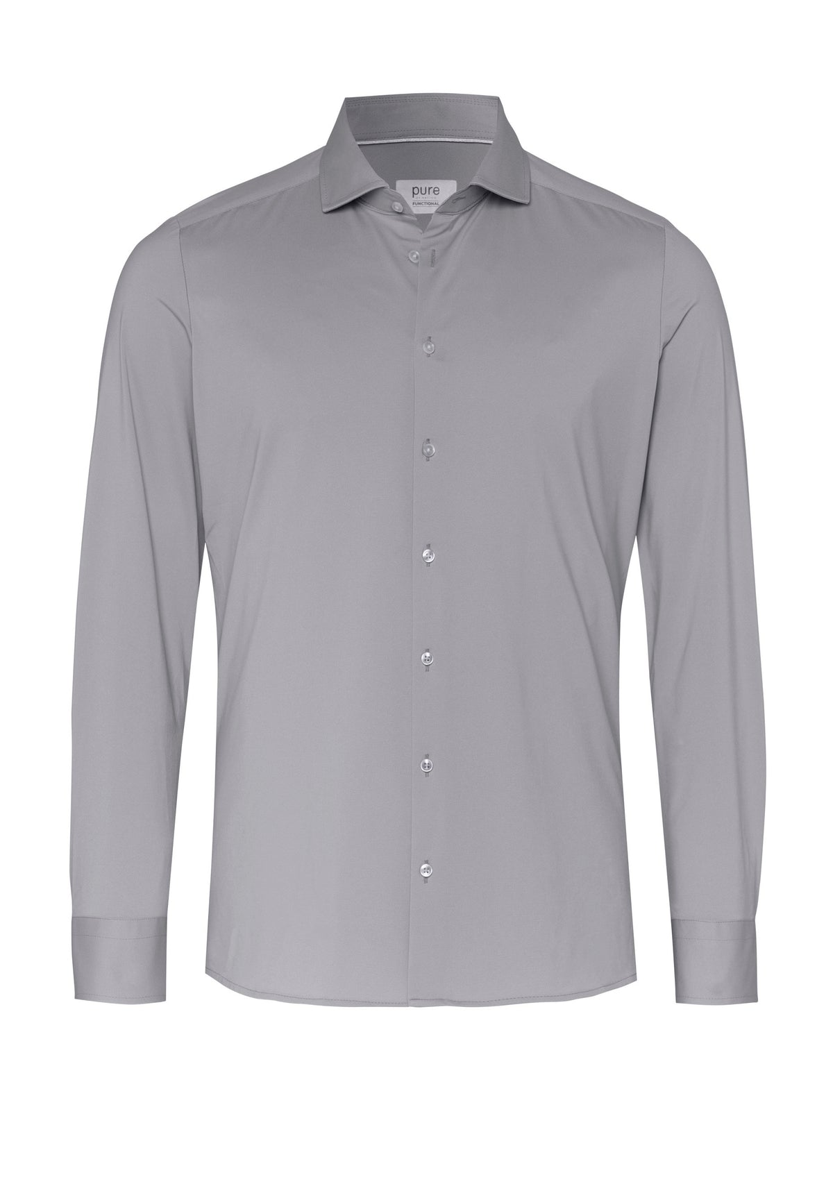 PURE- Functional Hemd Langarm (Uni Anthrazit)