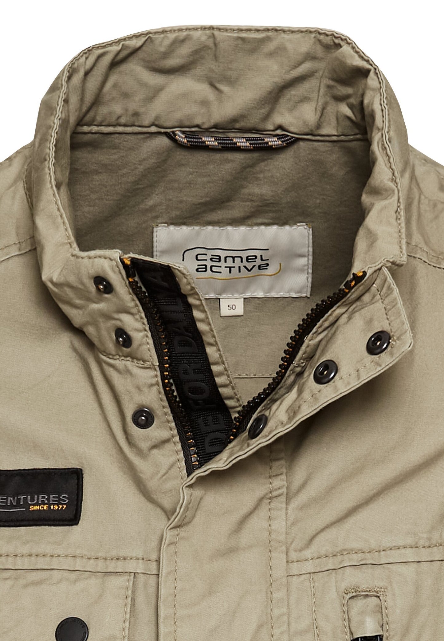 Outdoor-Weste mit Stehkragen (Khaki)
