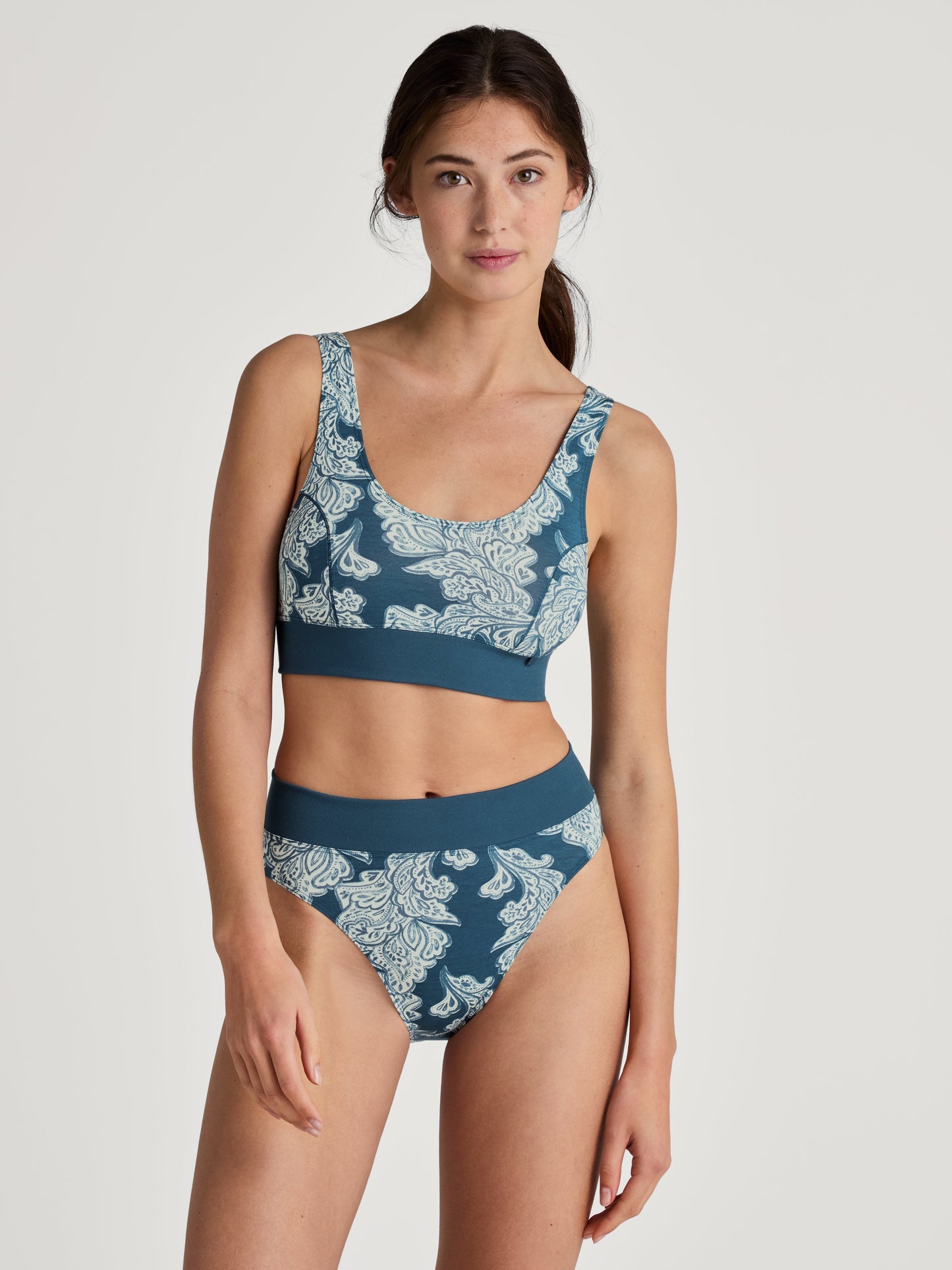 Slip mit Softbund, high waist (Deep Dive Petrol)