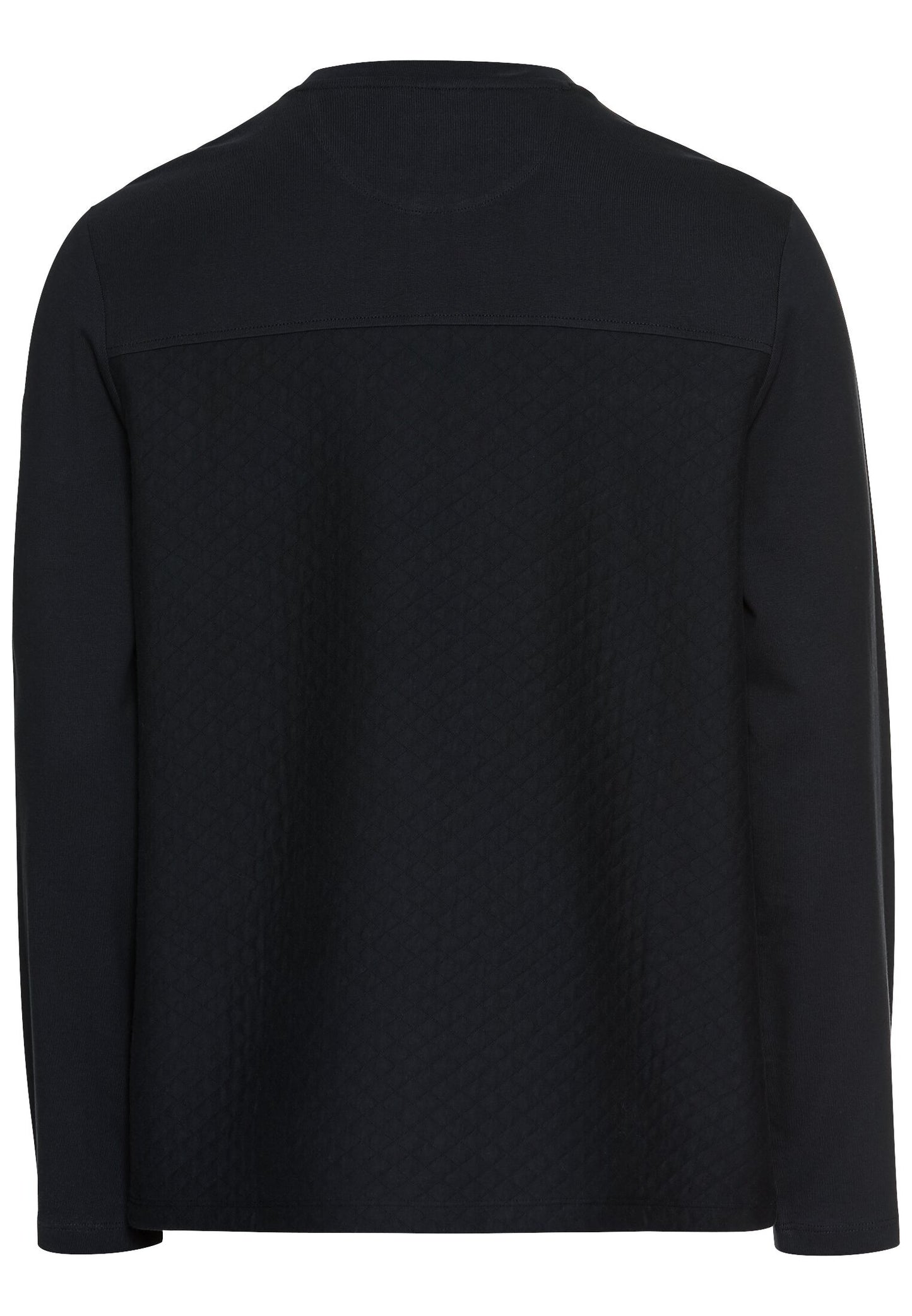 Langarm Henley mit Brusttasche (Dark Navy)