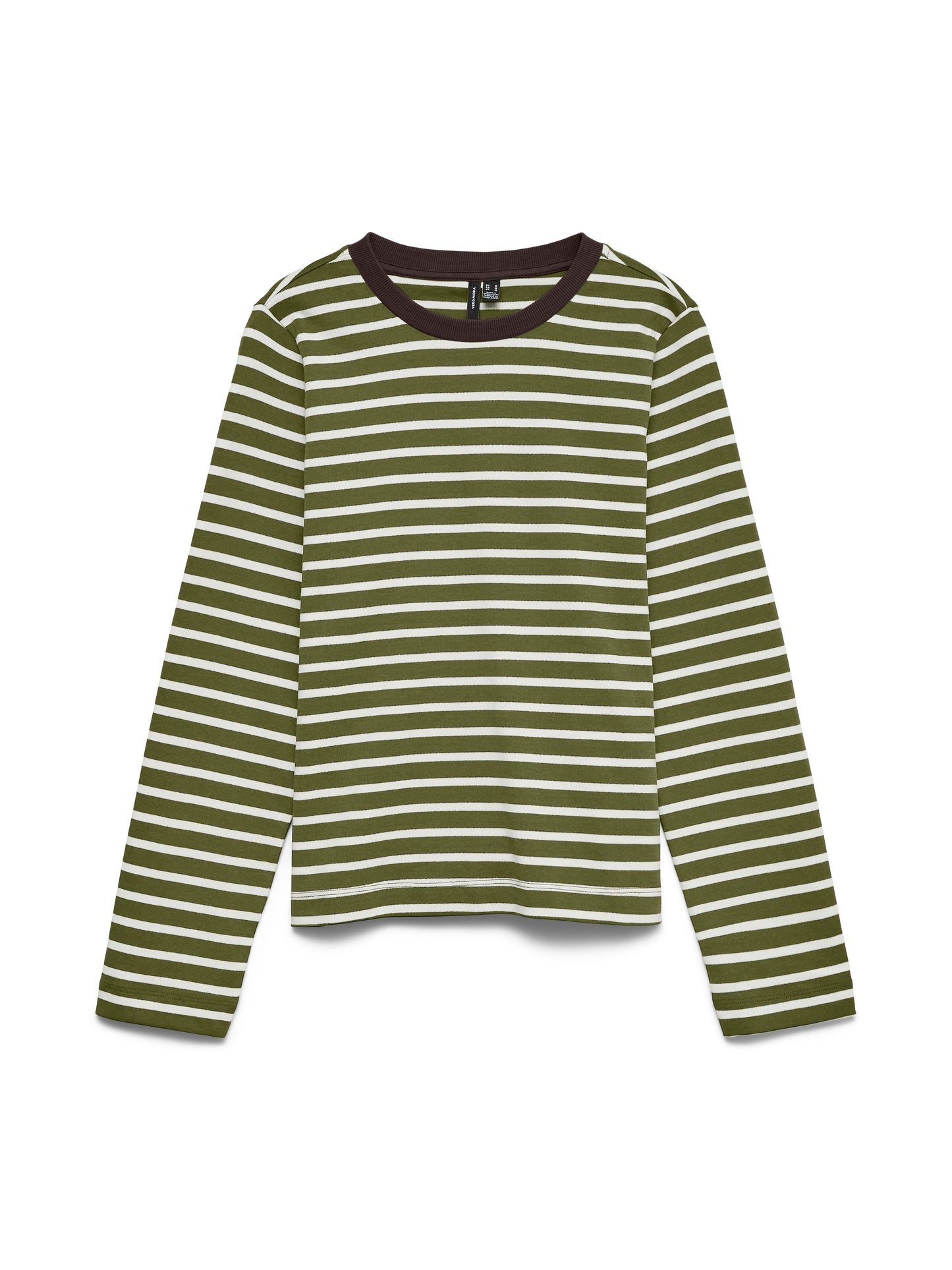 Vmbopha Ls O-neck Contrast Top Jrs (Sphagnum/s)