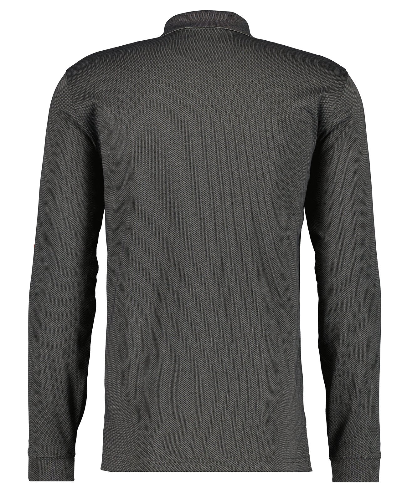 Poloshirt langarm (Grau Mel)