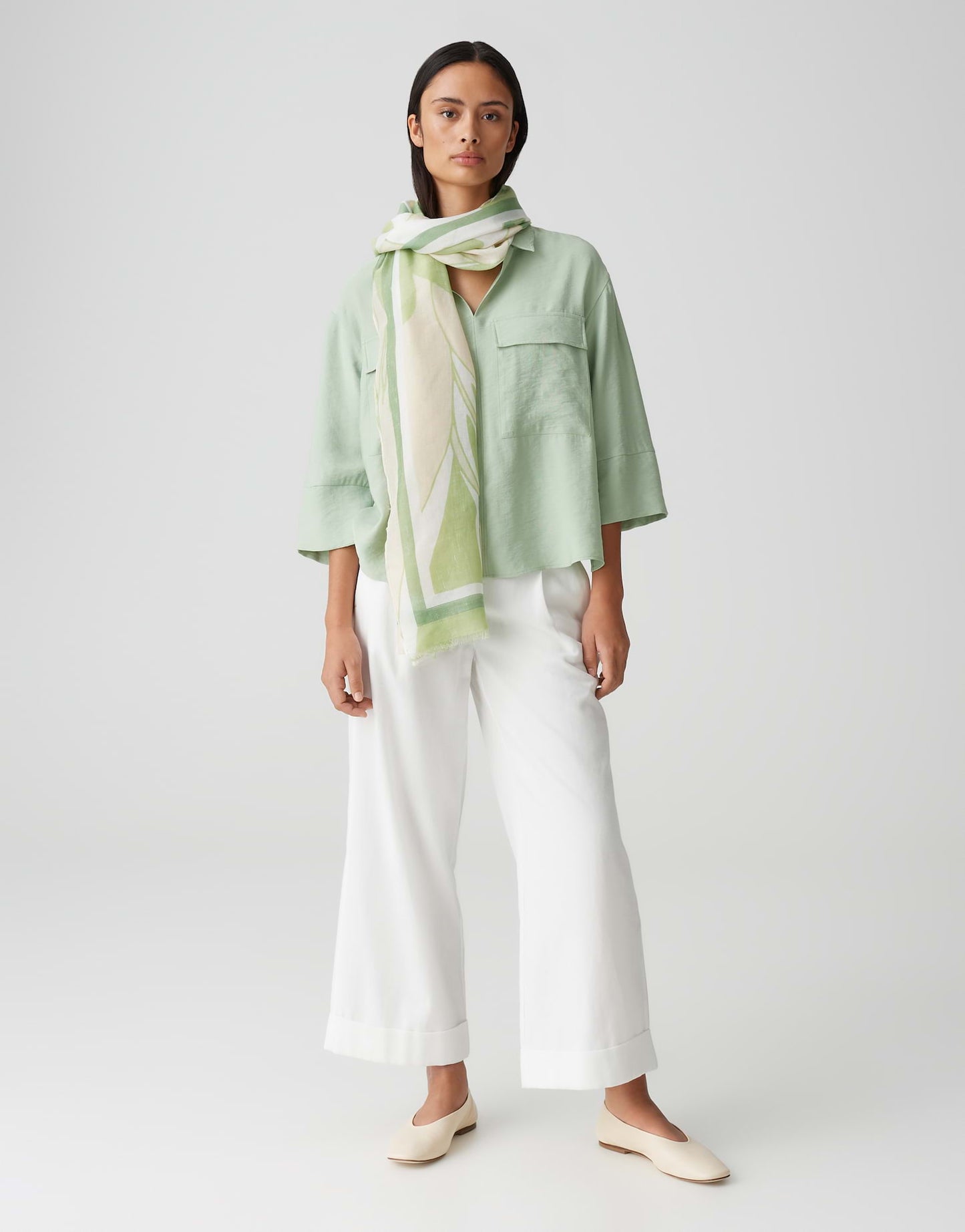 Aflume scarf (Green Glow)