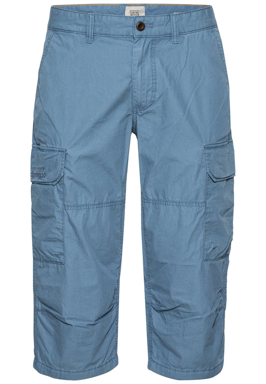 Regular Fit 3/4 Cargo Shorts (Elemental Blue)