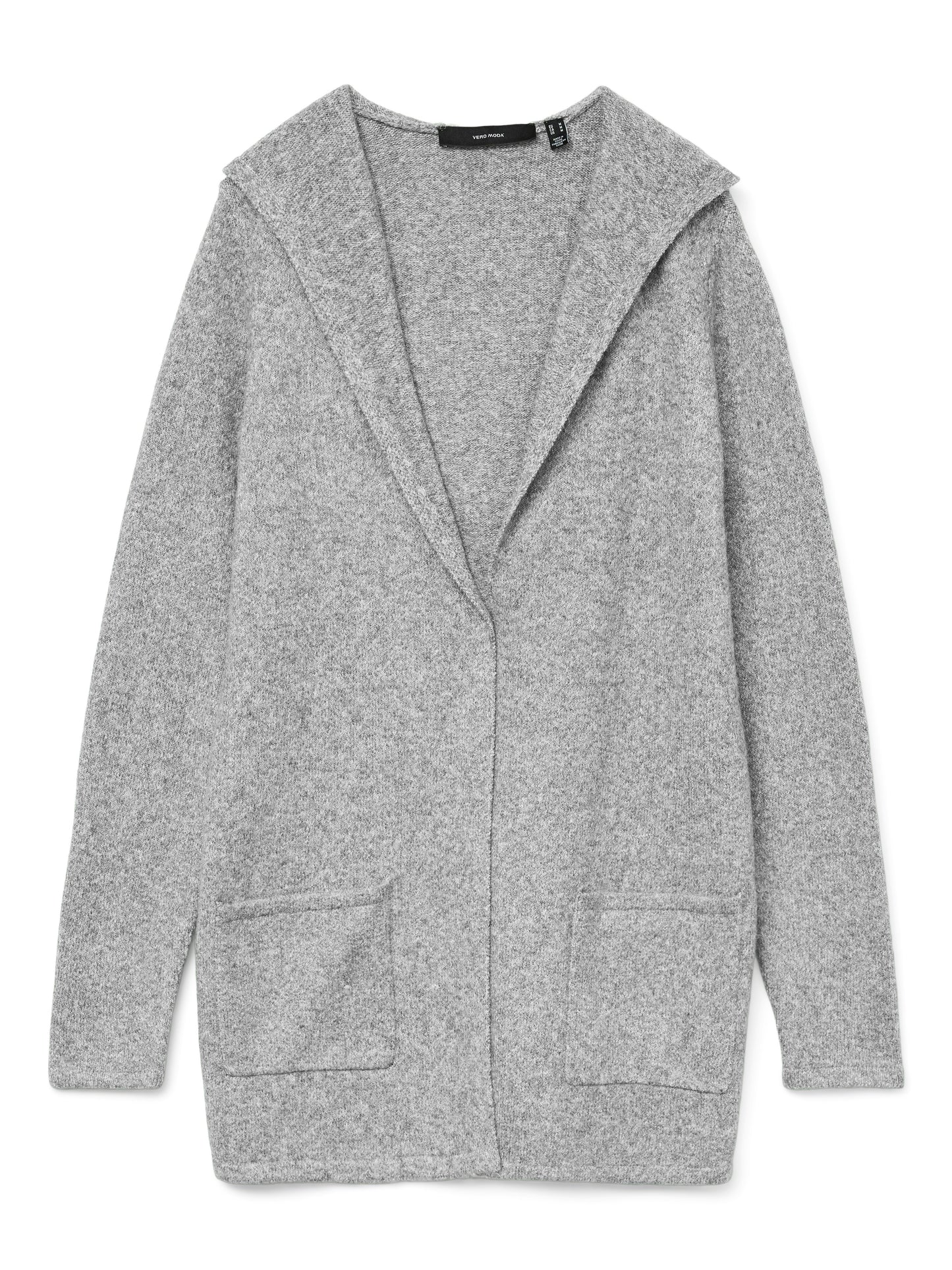 Vmdoffy Ls Open Hood Cardigan Ga Noos (Light Grey Me)