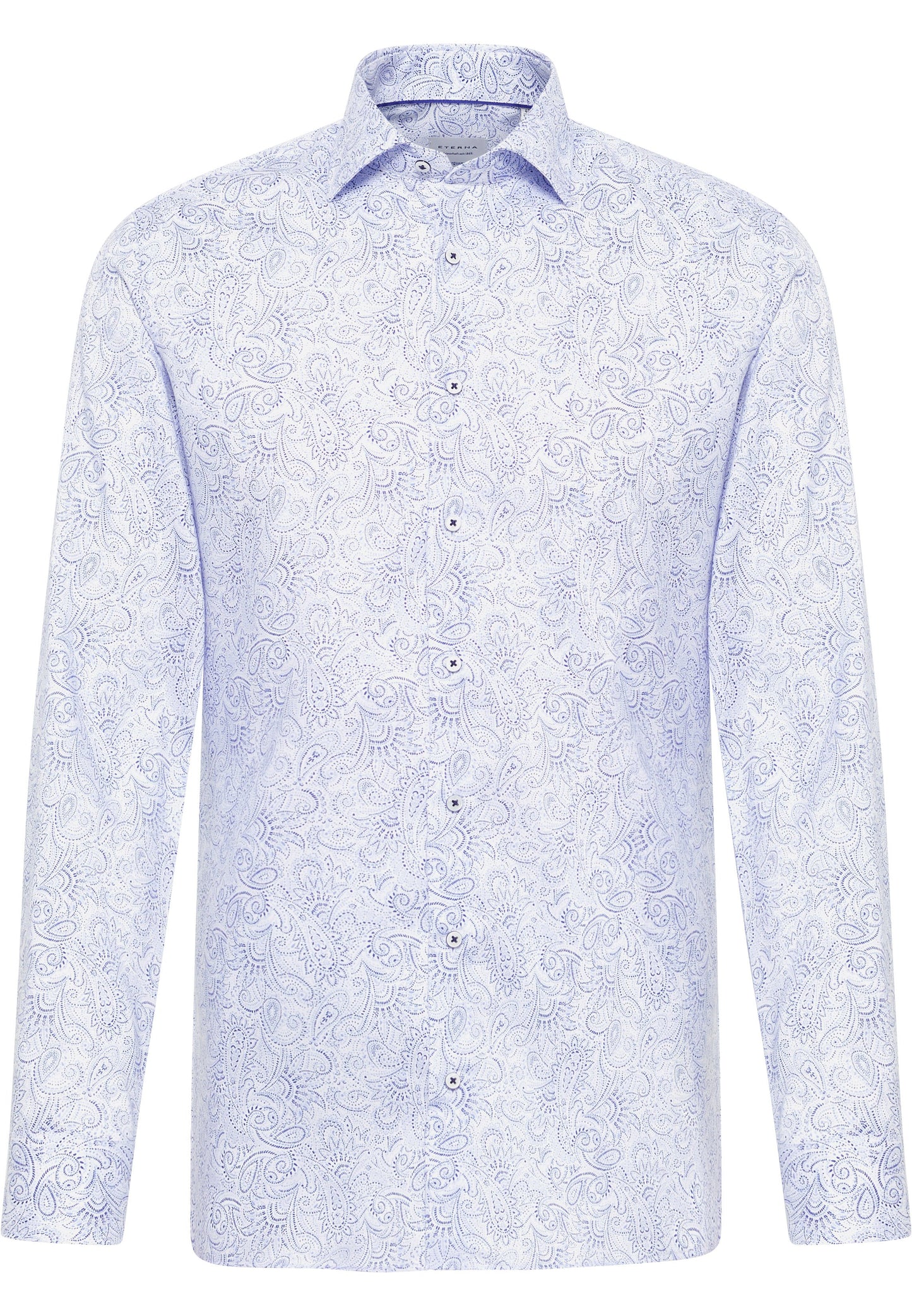 Hemd Twill Langarm (Mittelblau)