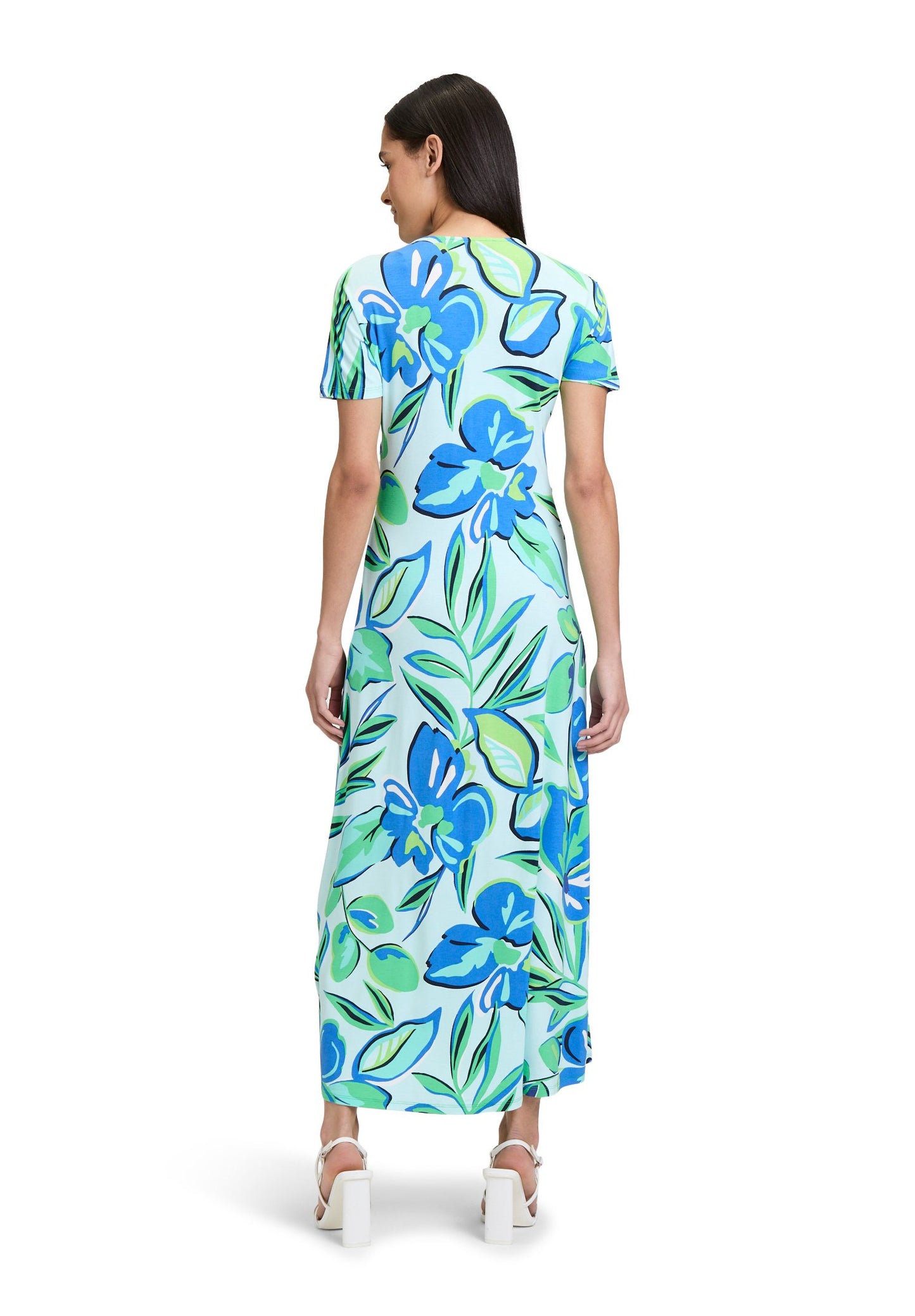 Midikleid (Green/blue)
