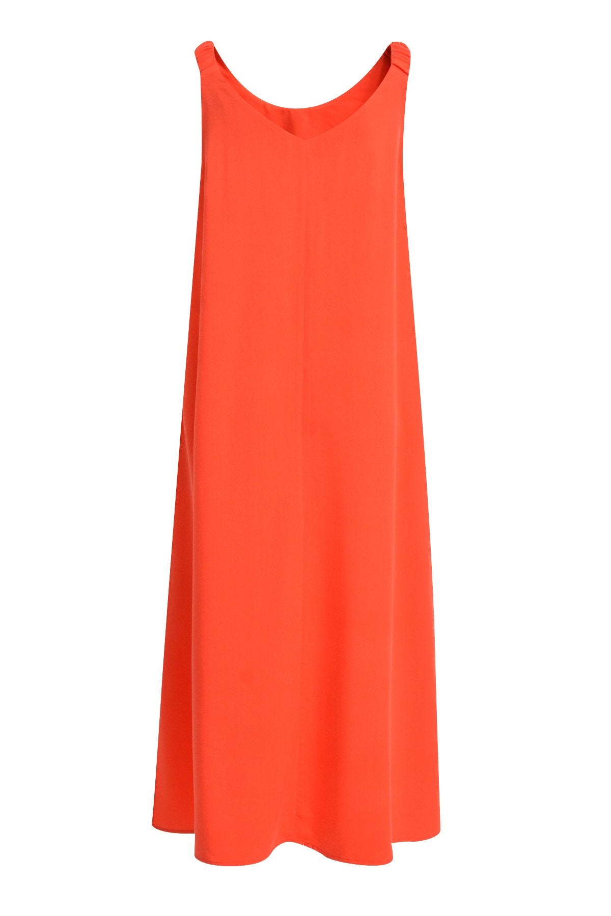 Gathered Strap Dress (Chili)