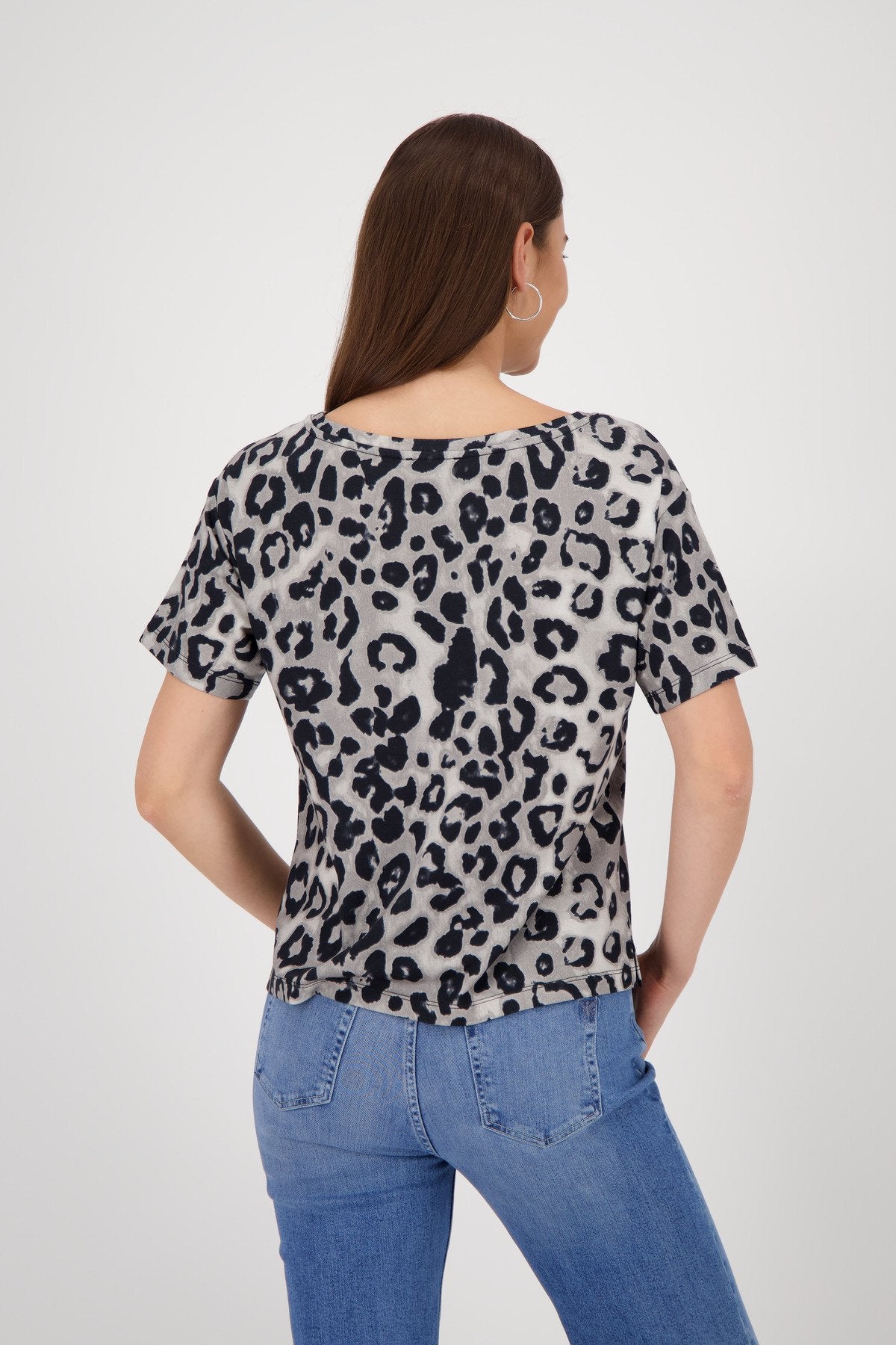 T-Shirt (Greige Gemustert)