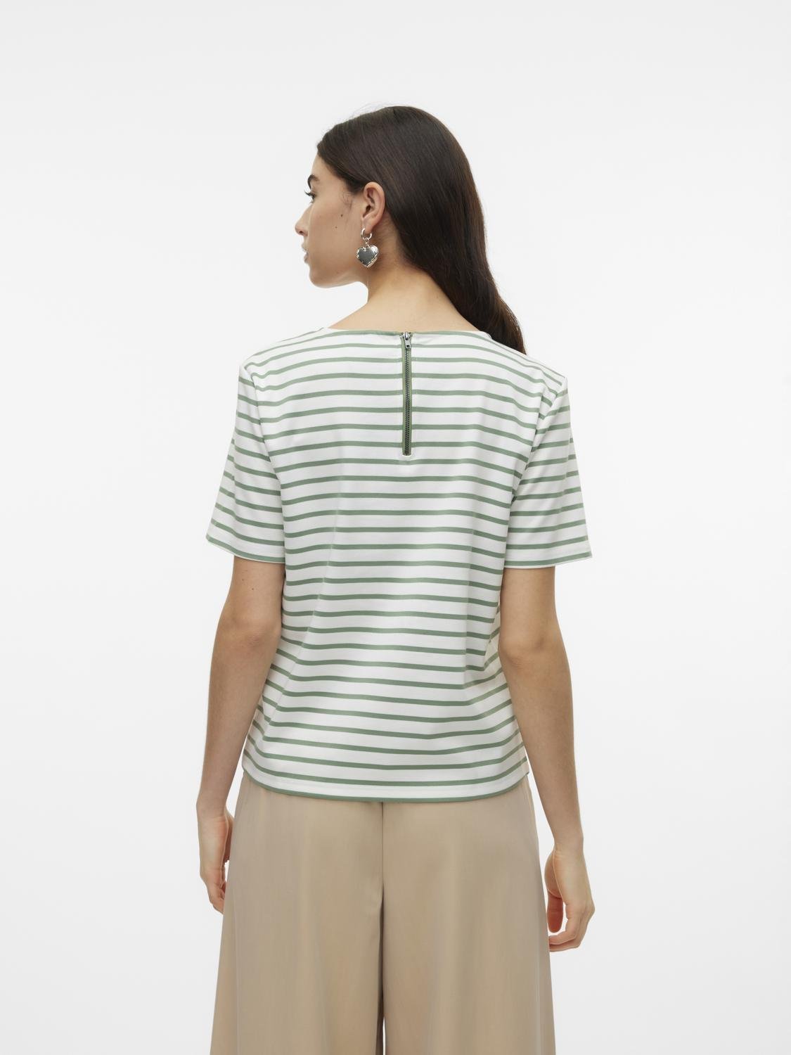 Vmabby Ss Zip Top Jrs Noos (Snow White)