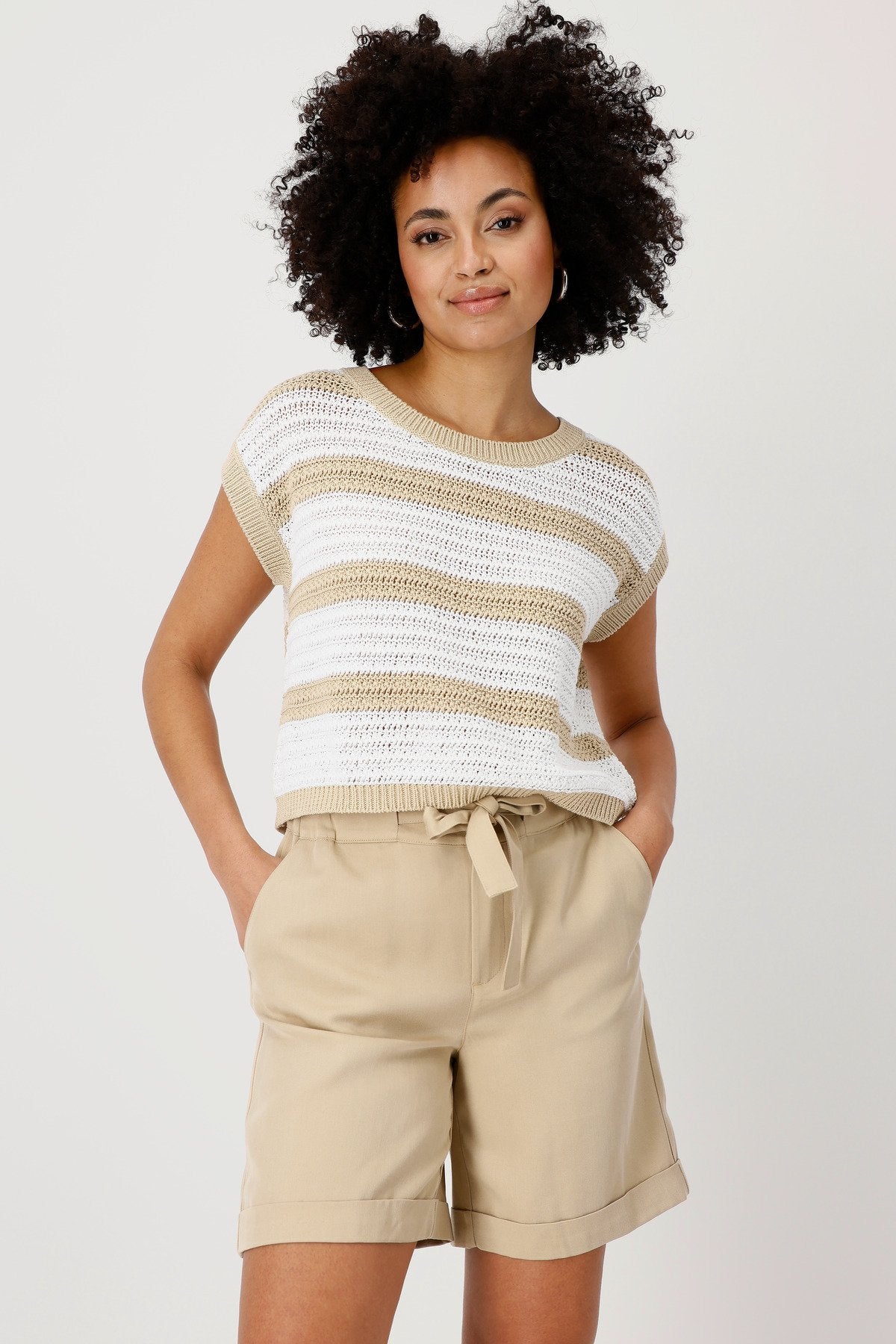 Pullover (Camel Ringel)