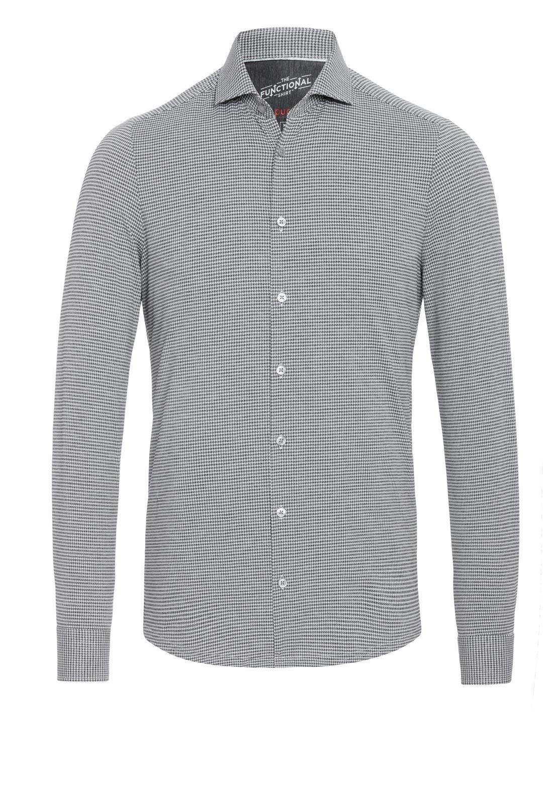 PURE- Functional Hemd Langarm (Uni Grau)