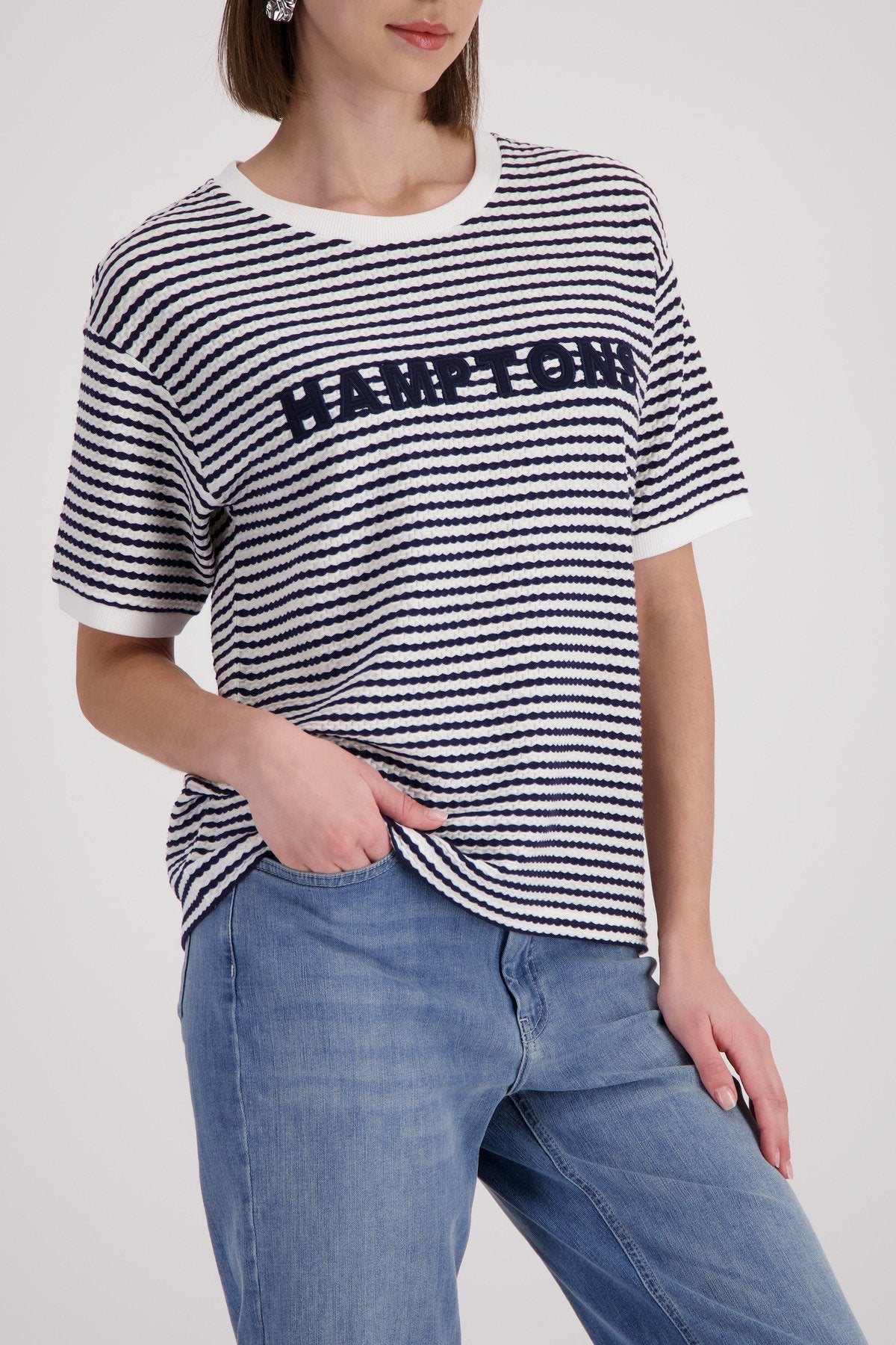 T-Shirt (Marine Ringel)