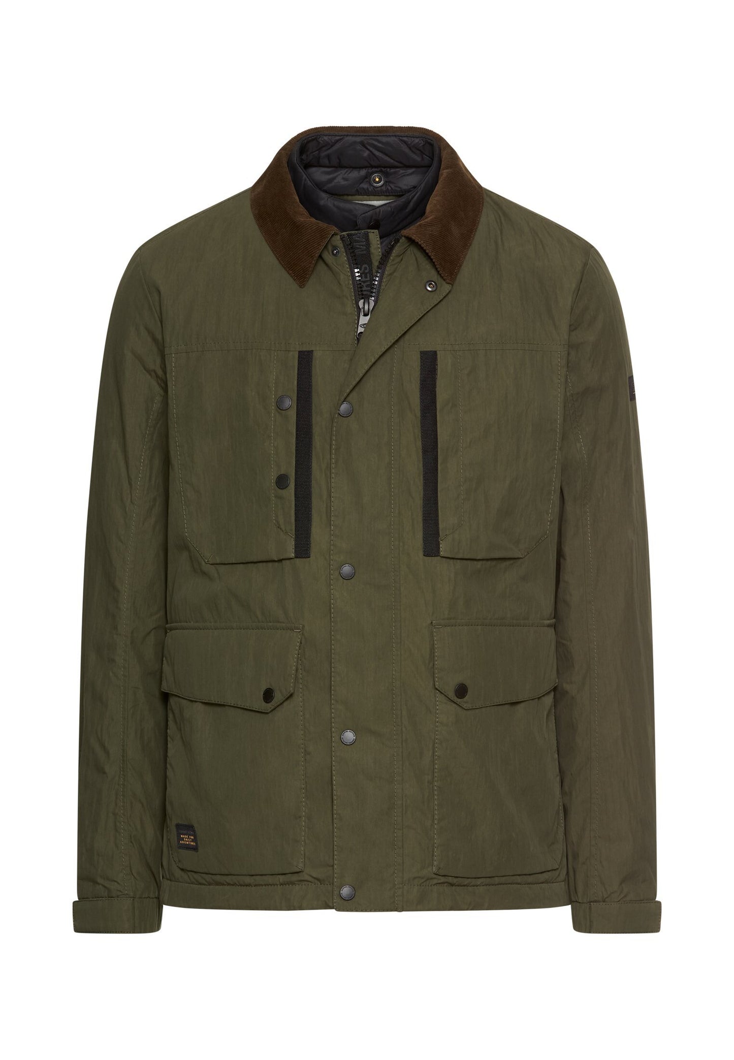 Blouson mit Hemdkragen und Fleece-Futter (Forest Green)
