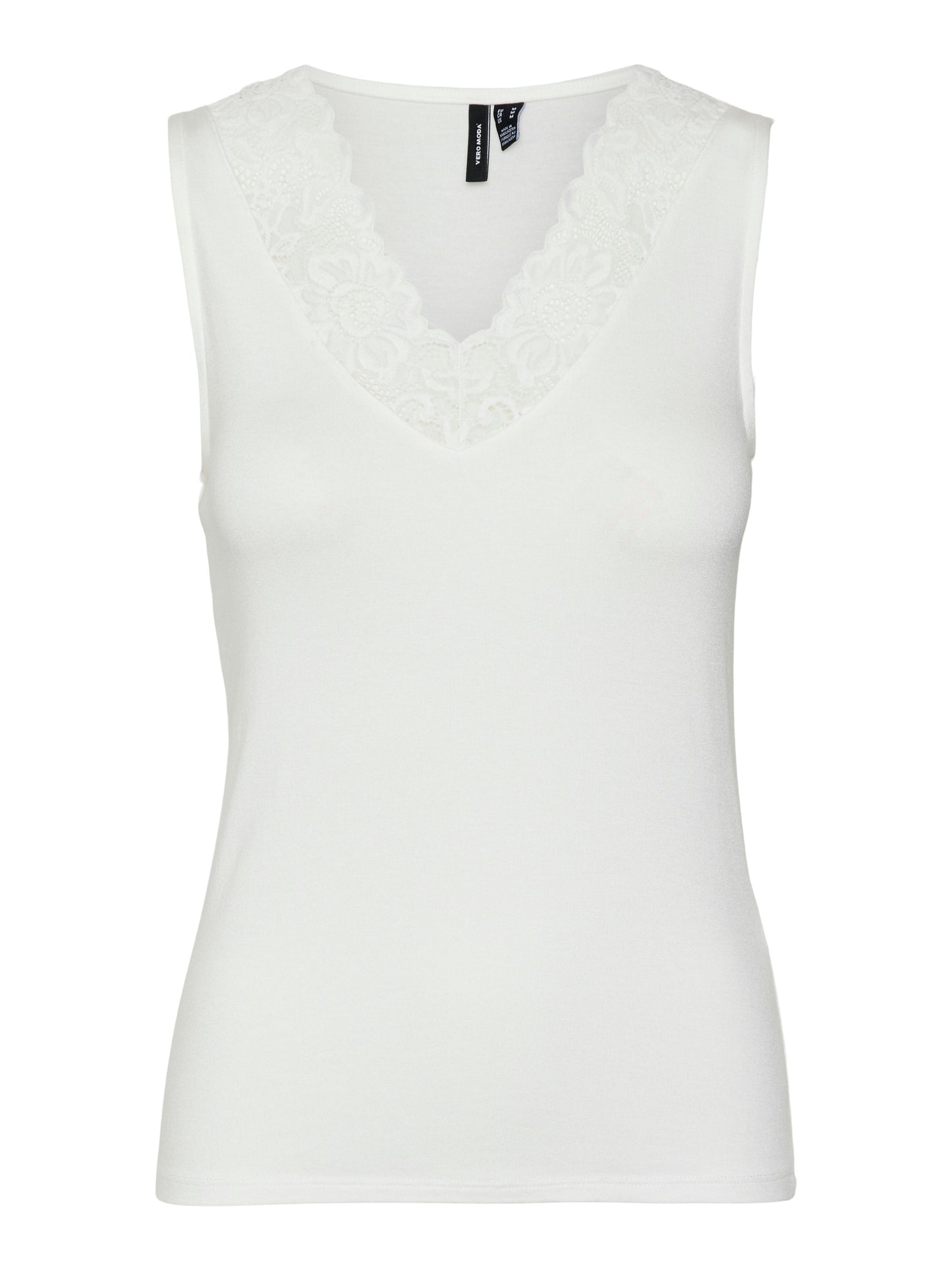 Vmrosa Sl V-neck Top Jrs Noos (Snow White)