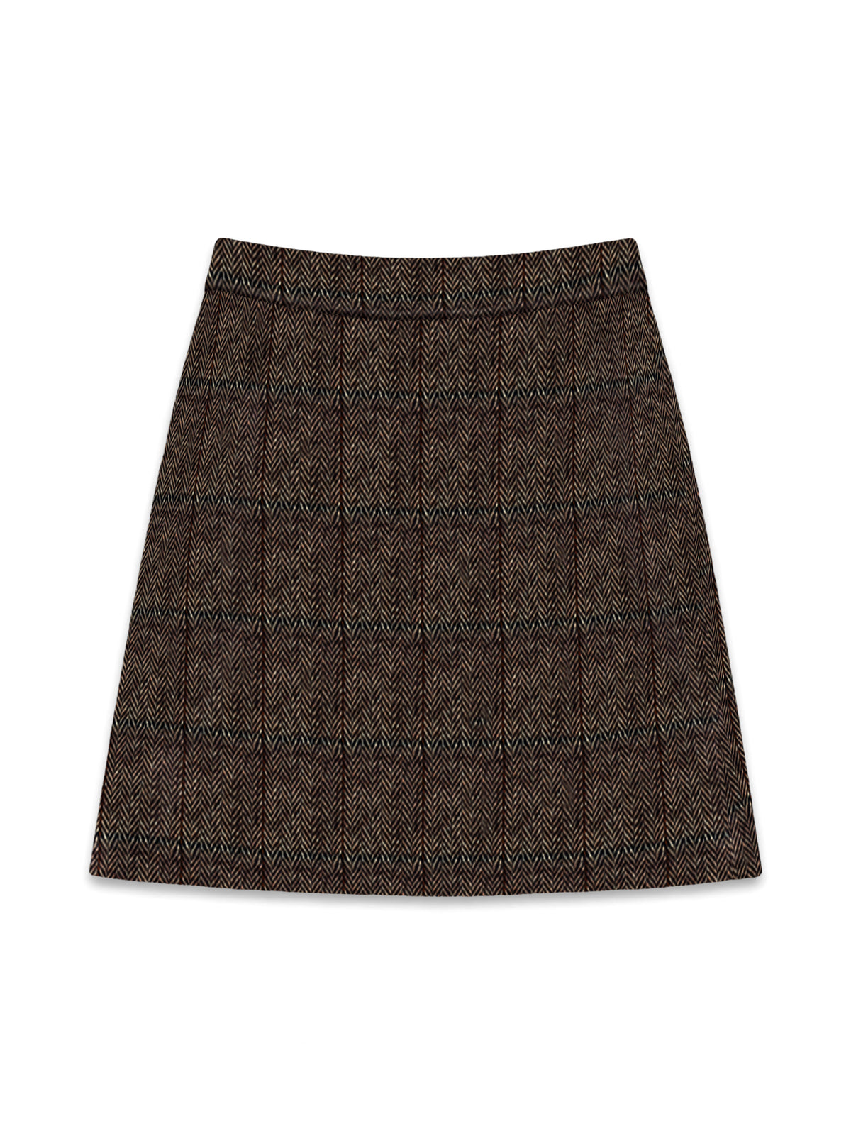 Vmgemma Hw Above Knee Wool Blend Skirt (Chocolate)