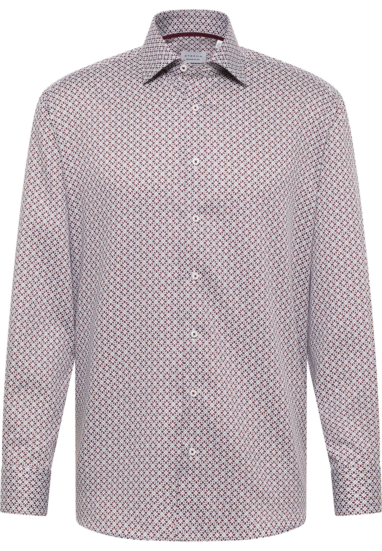 Hemd Twill Langarm (Dunkelrot)