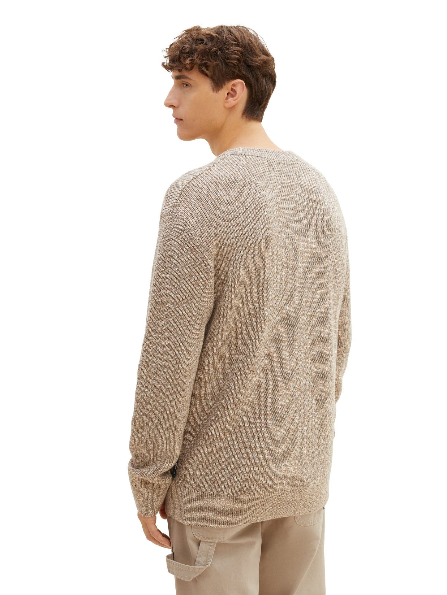 Strickpullover in Melange Optik (Ecru Tonal Mou)