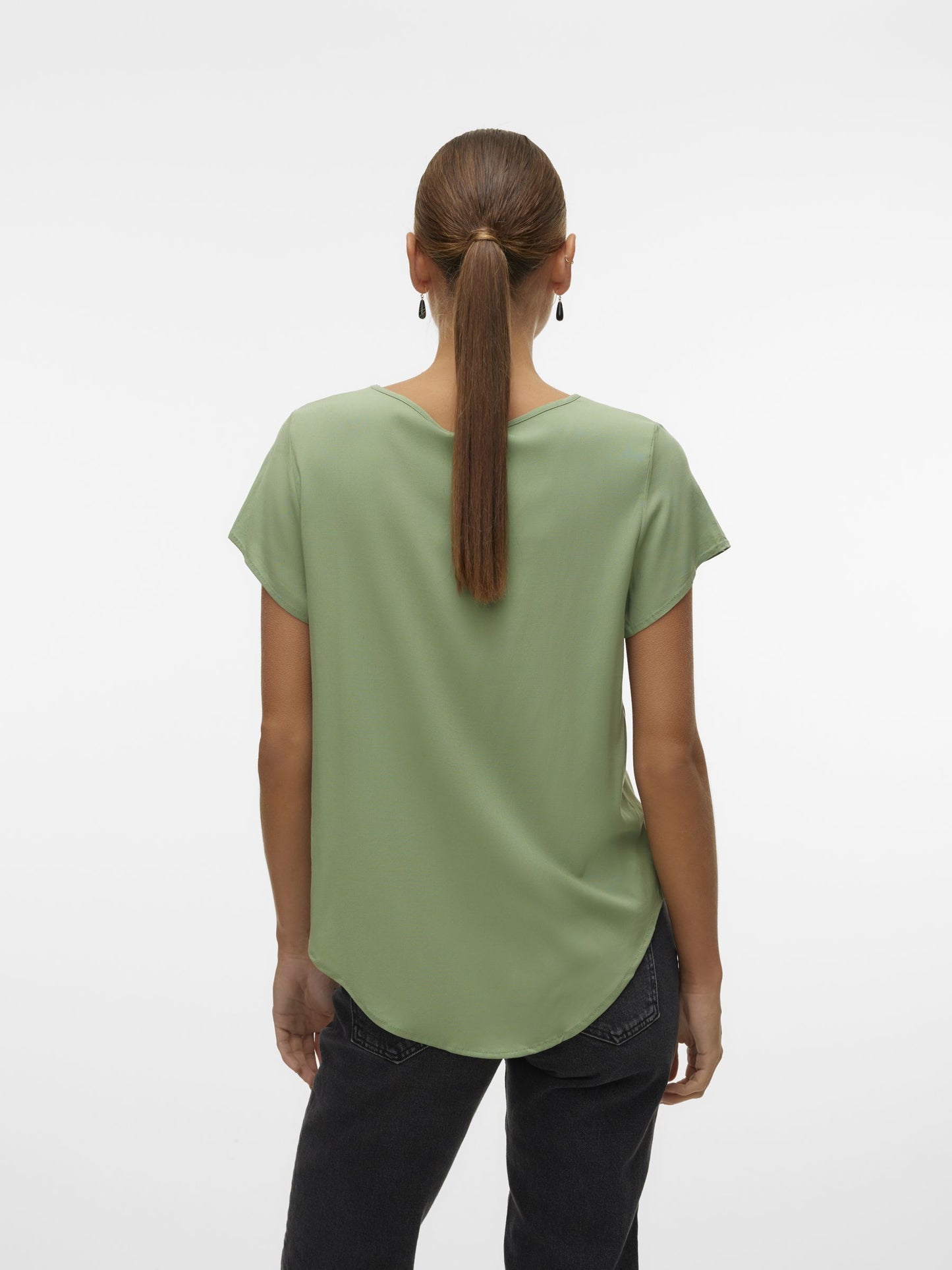 Vmbella Ss Top Wvn Ga Noos (Hedge Green)