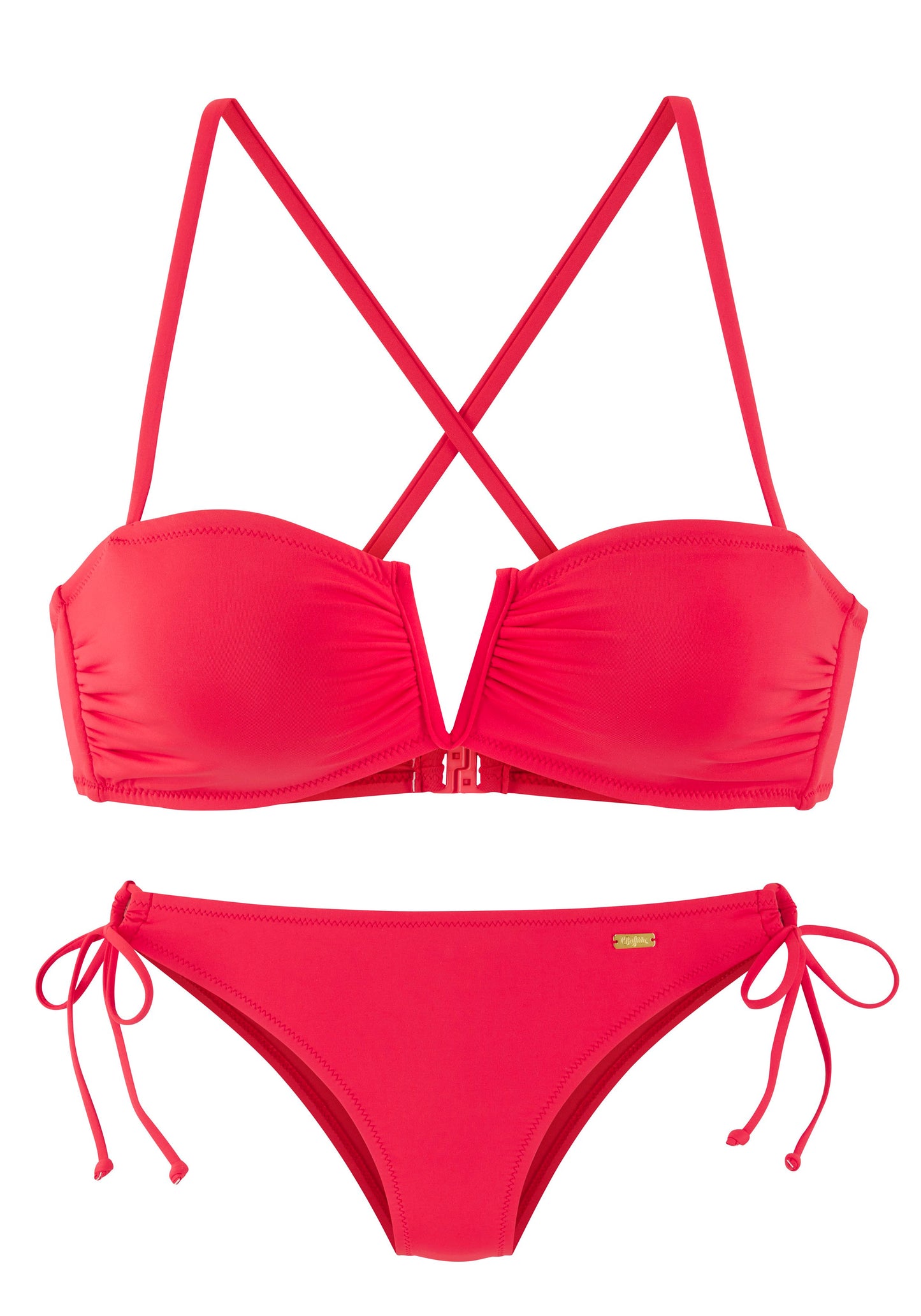 buffalo lm Bandeau-Bikini (Neonred)