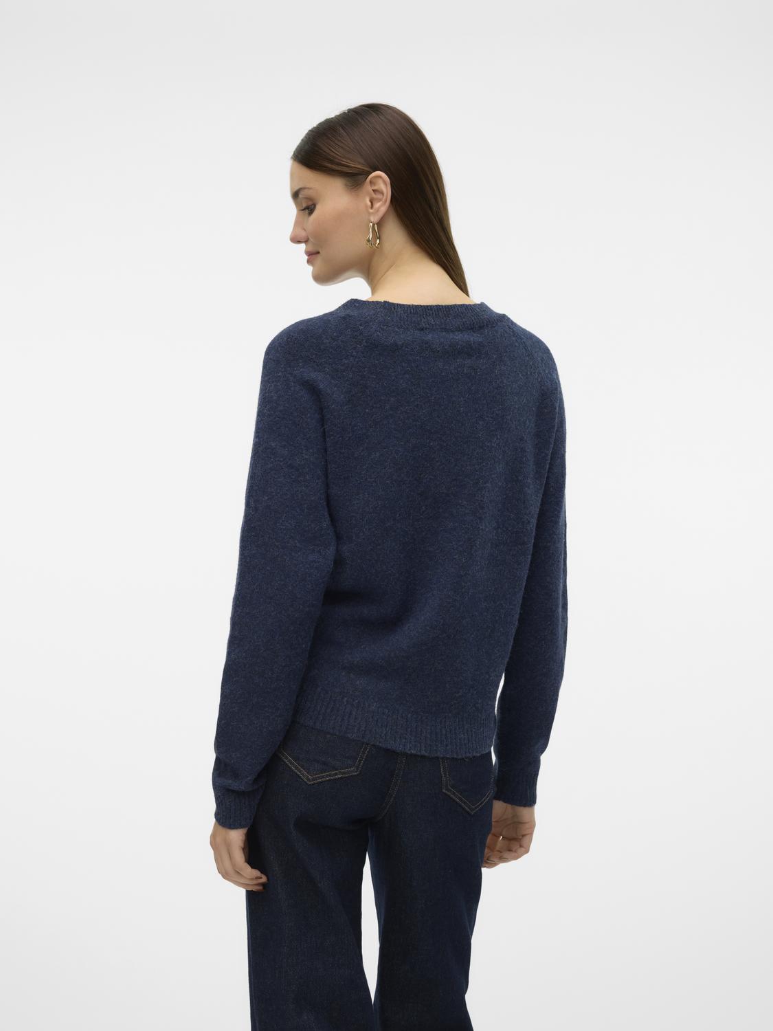 Vmdoffy Ls O-neck Blouse Ga Noos (Navy Blaze)
