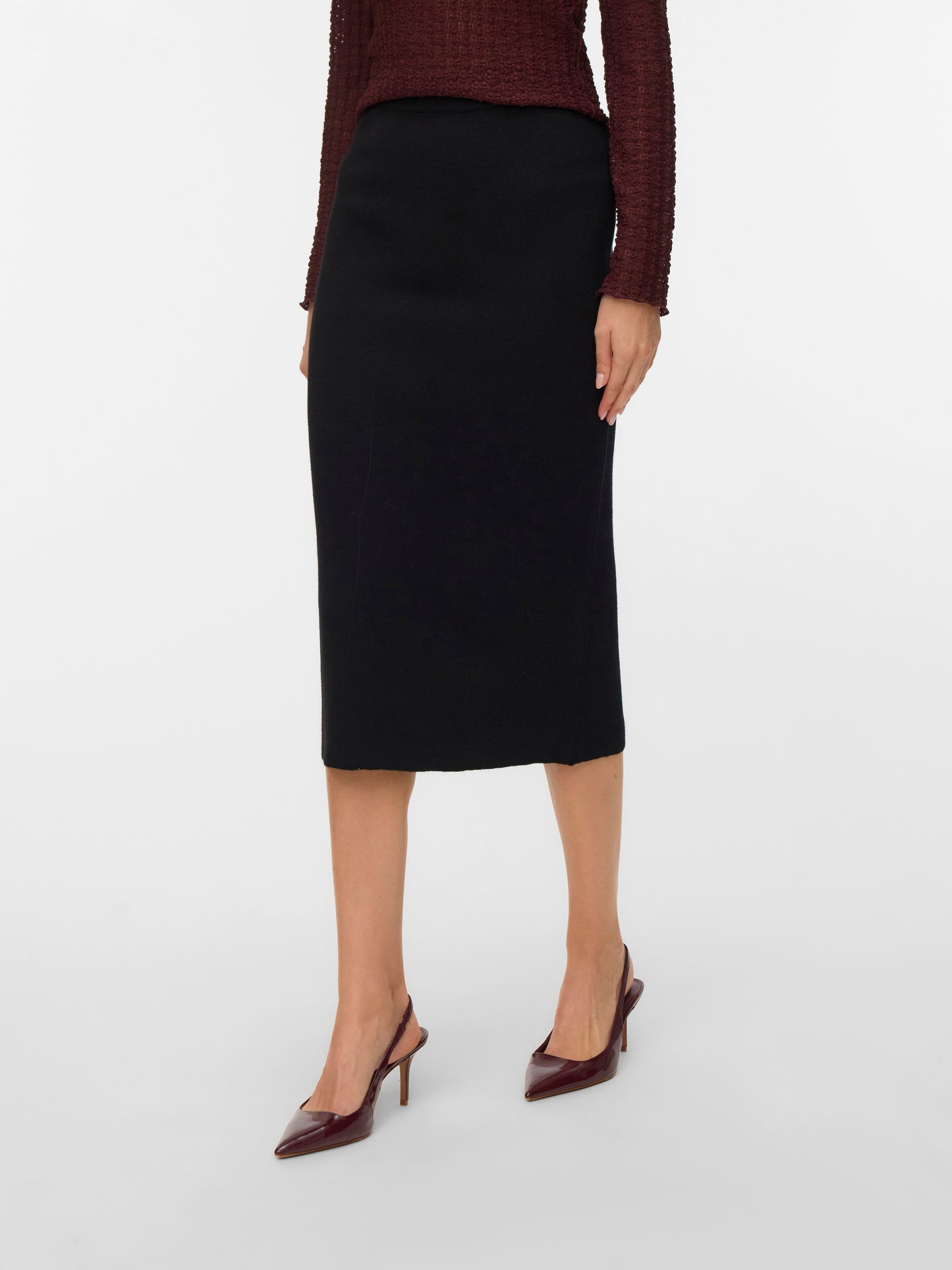 Vmsaba Fullneedl Nw 7/8 Lnght Skirt Noos (Black)