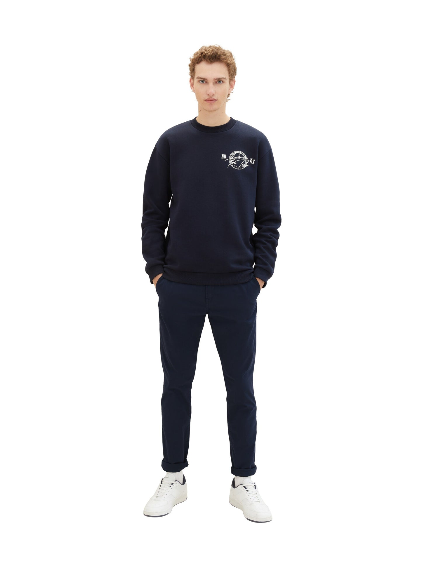 Chino Hose mit Gürtel (Sky Captain Bl)