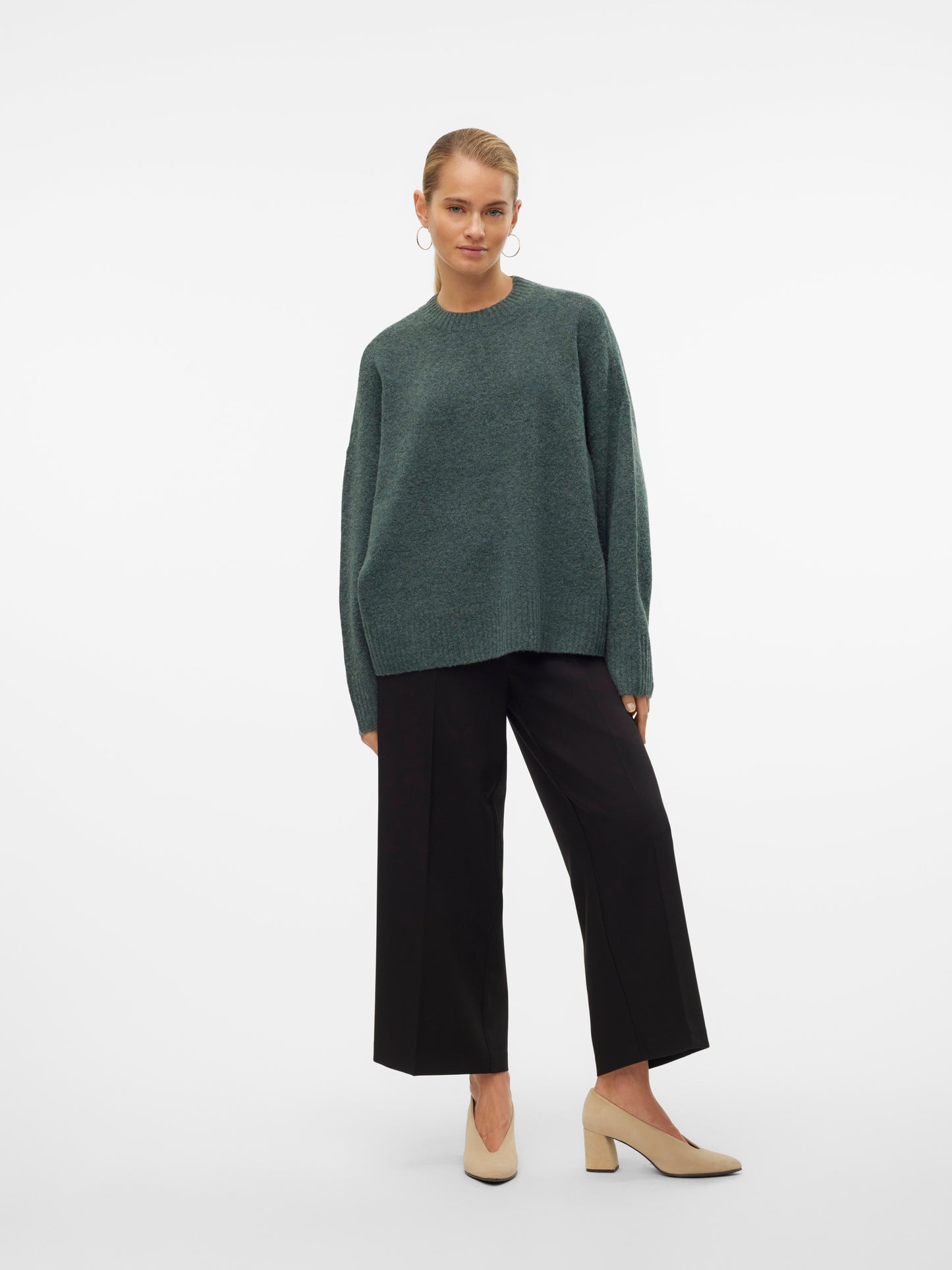 Vmboom Ls O-neck Pullover Ga Noos (Balsam Gre)