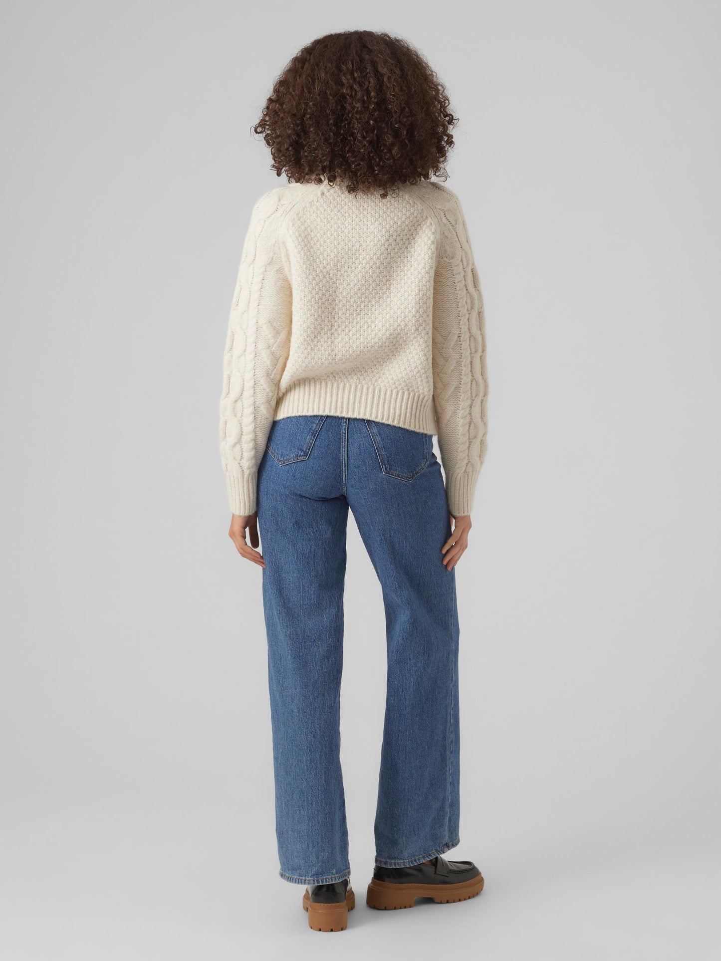 Vmbirgitte Ls O-neck Pullover (Mint/w. Me)