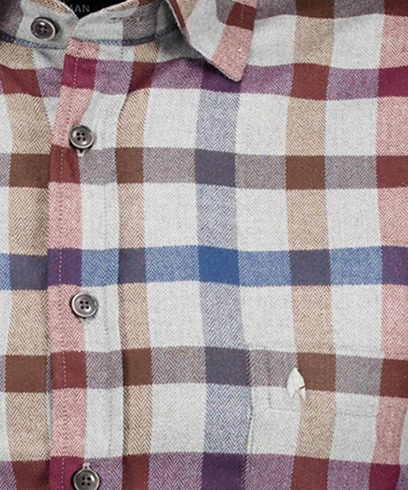 Karohemd mit verdecktem Button-down-Kragen (Kariert)