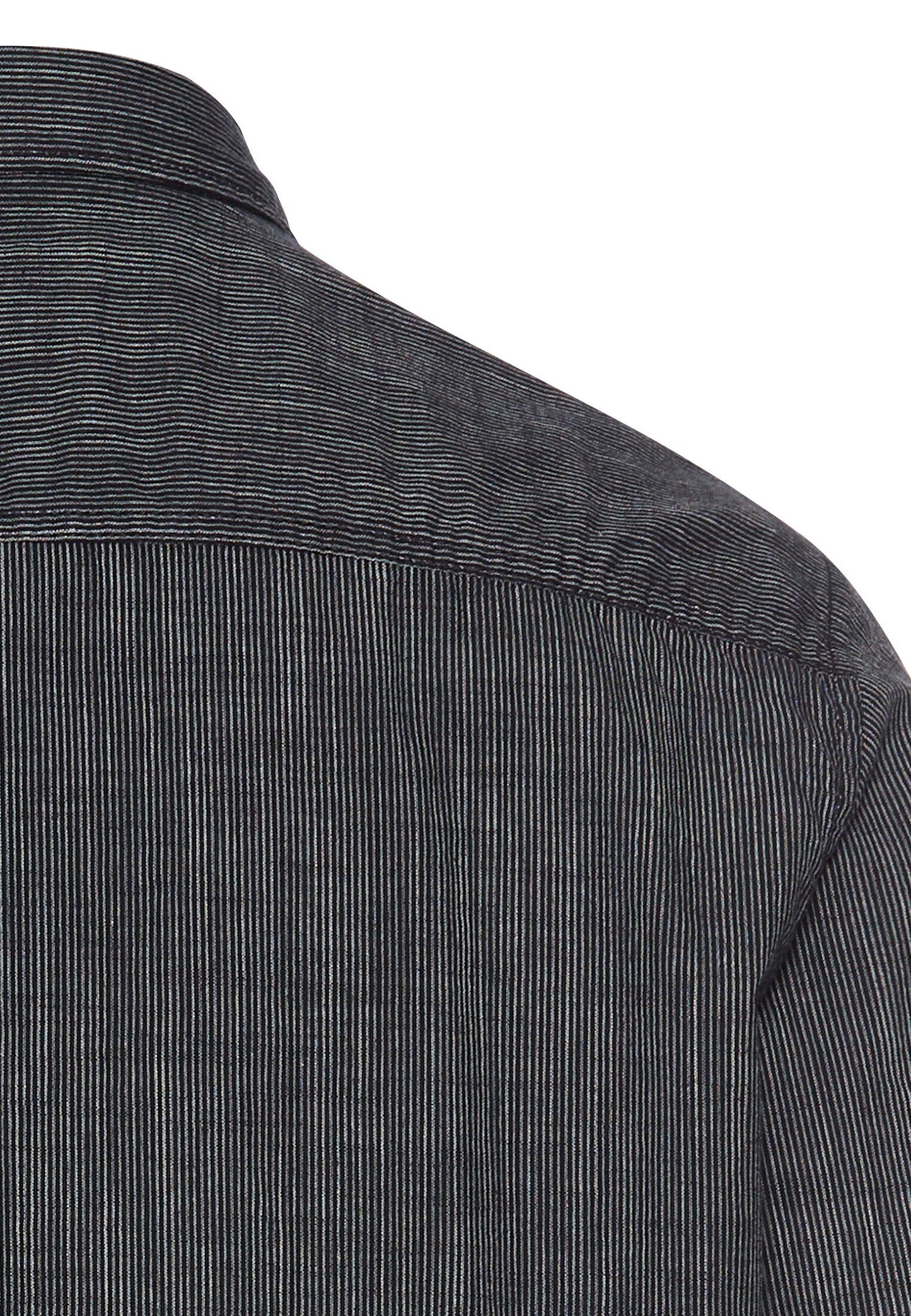 Kurzarmhemd mit Strukturmuster (Dark Navy)
