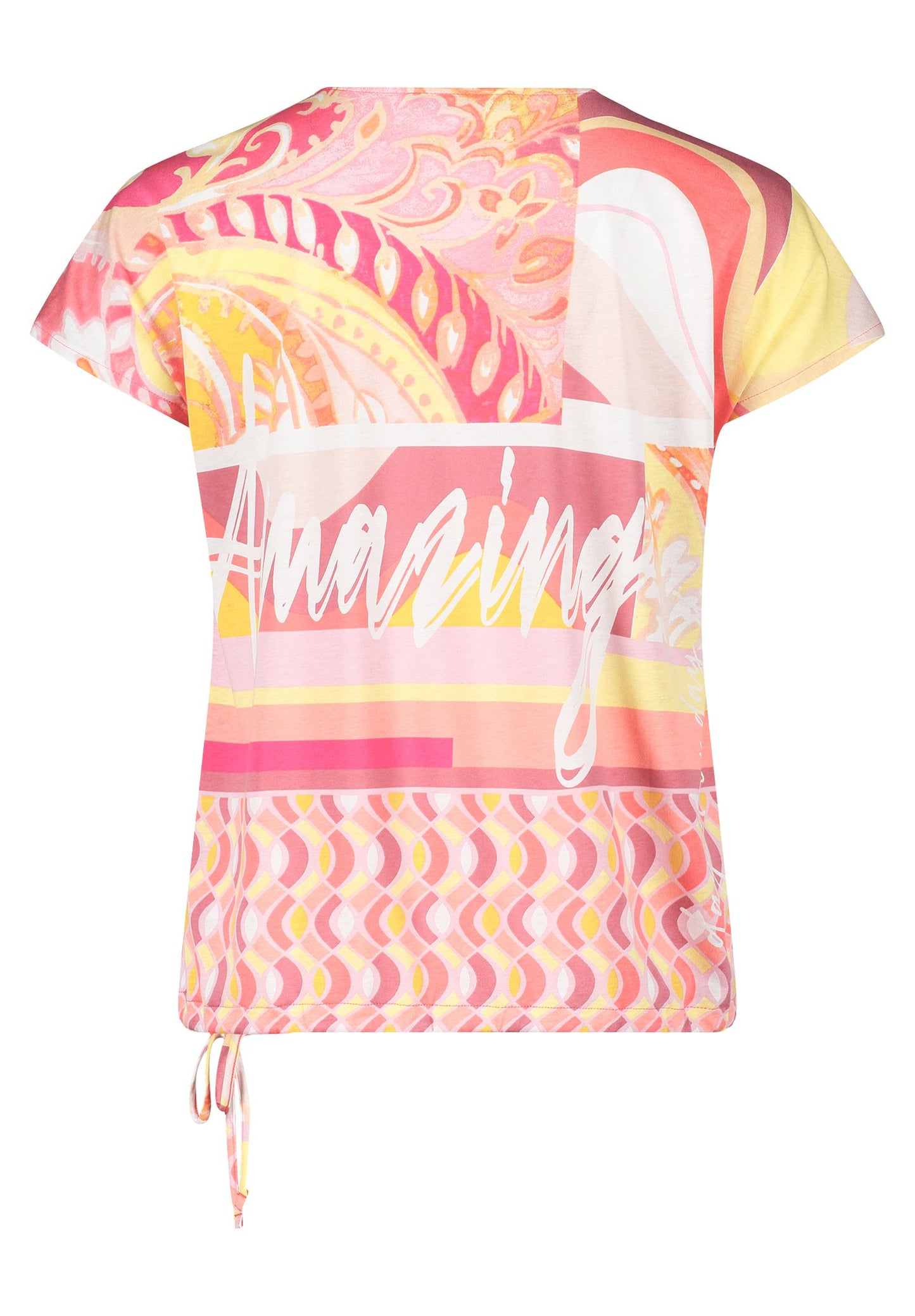Printshirt (Rosé/yellow)
