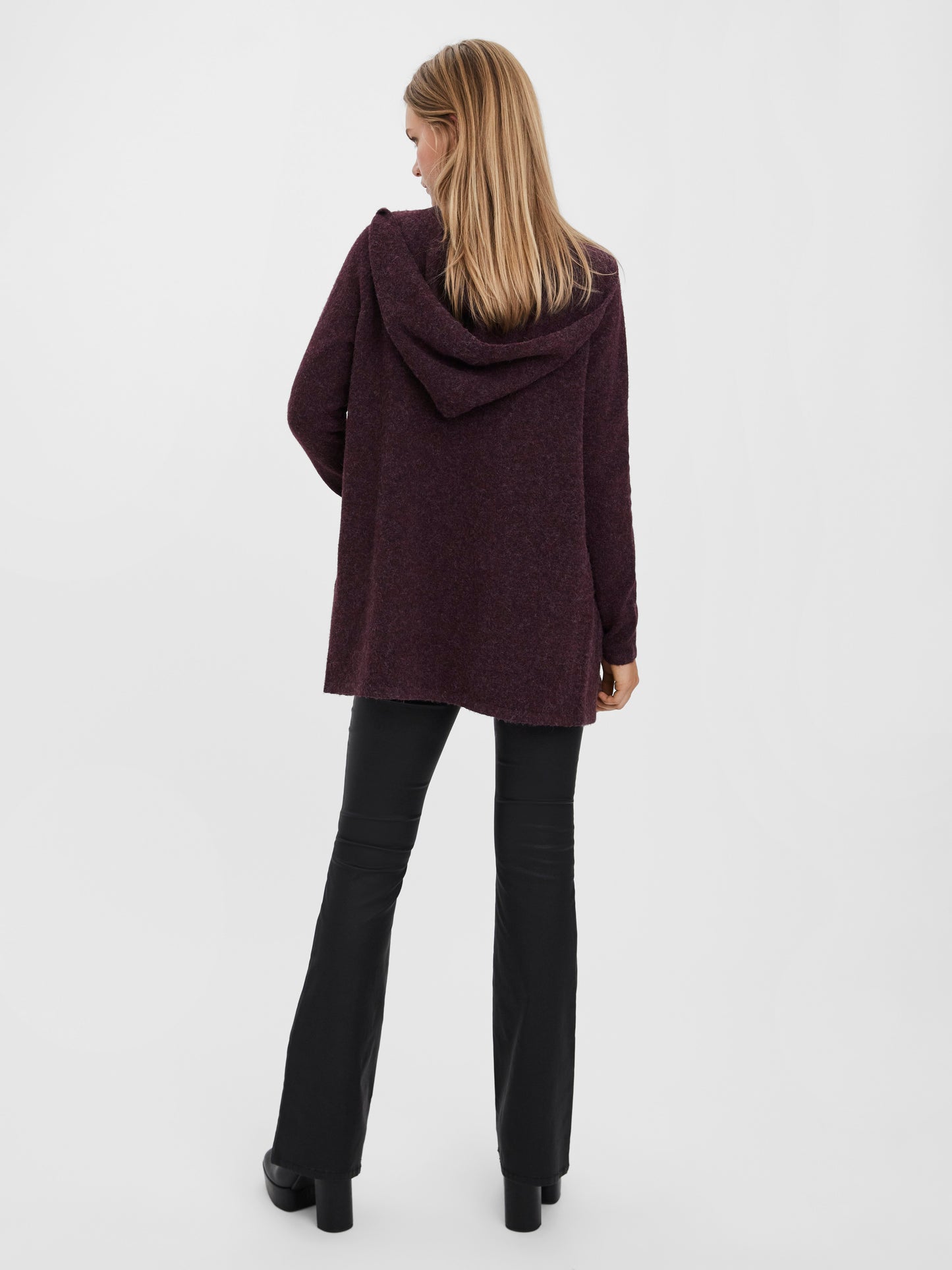 Vmdoffy Ls Open Hood Cardigan Ga Noos (Winetastin)