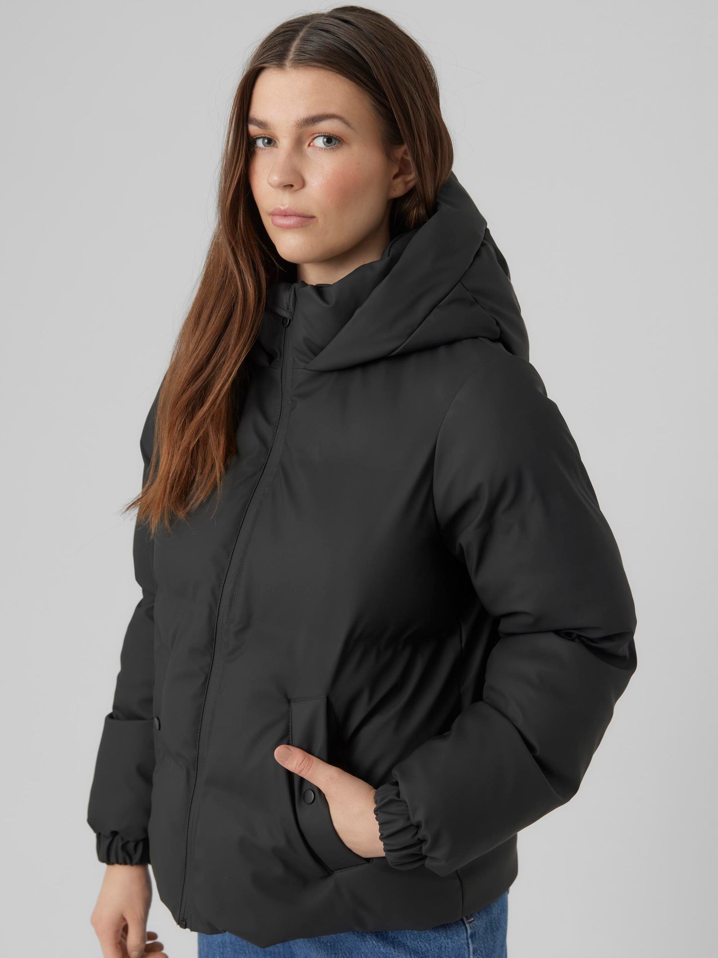 Vmnoe Aw23 Short Coated Jacket Boos (Black)