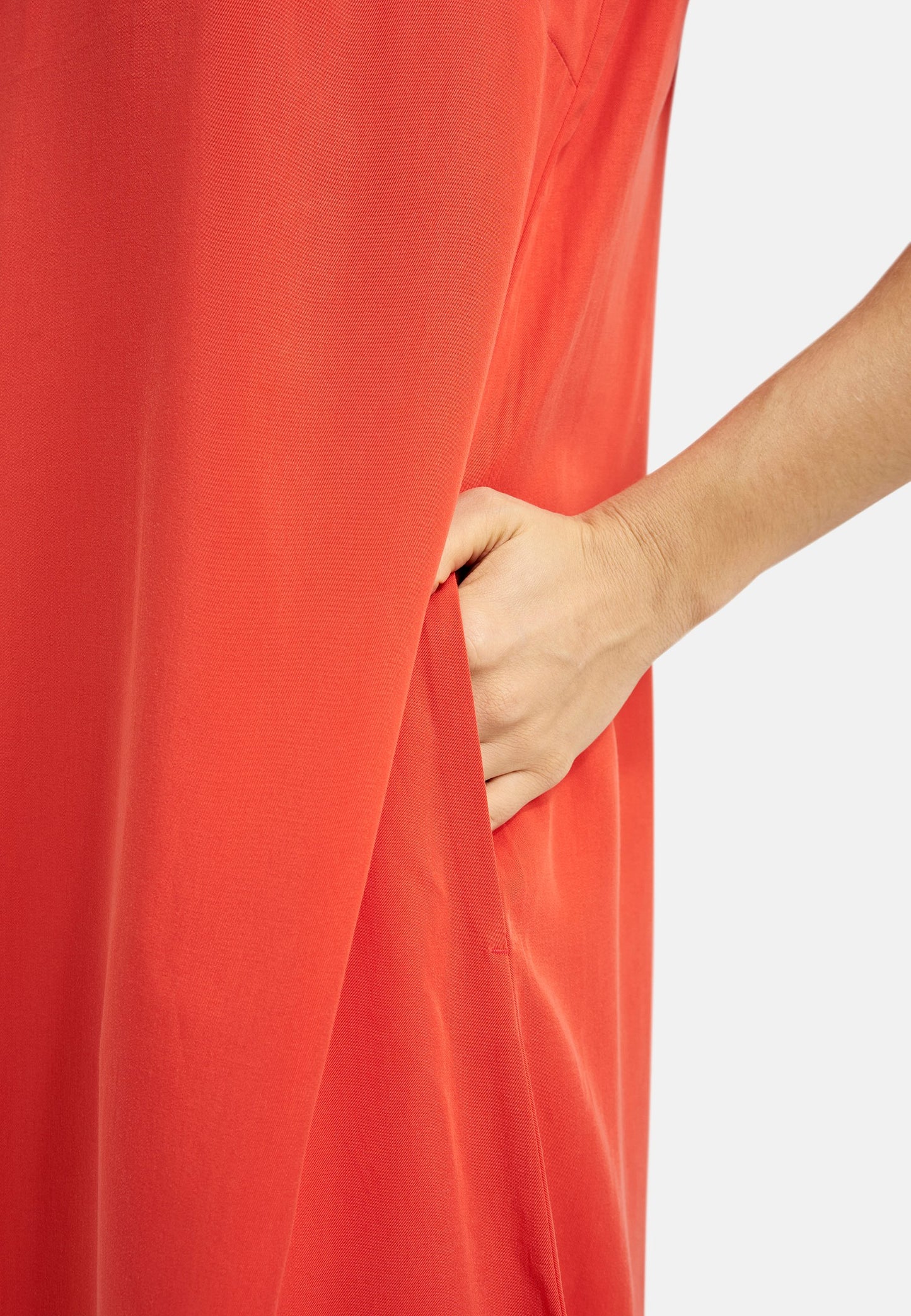 Gathered Strap Dress (Chili)