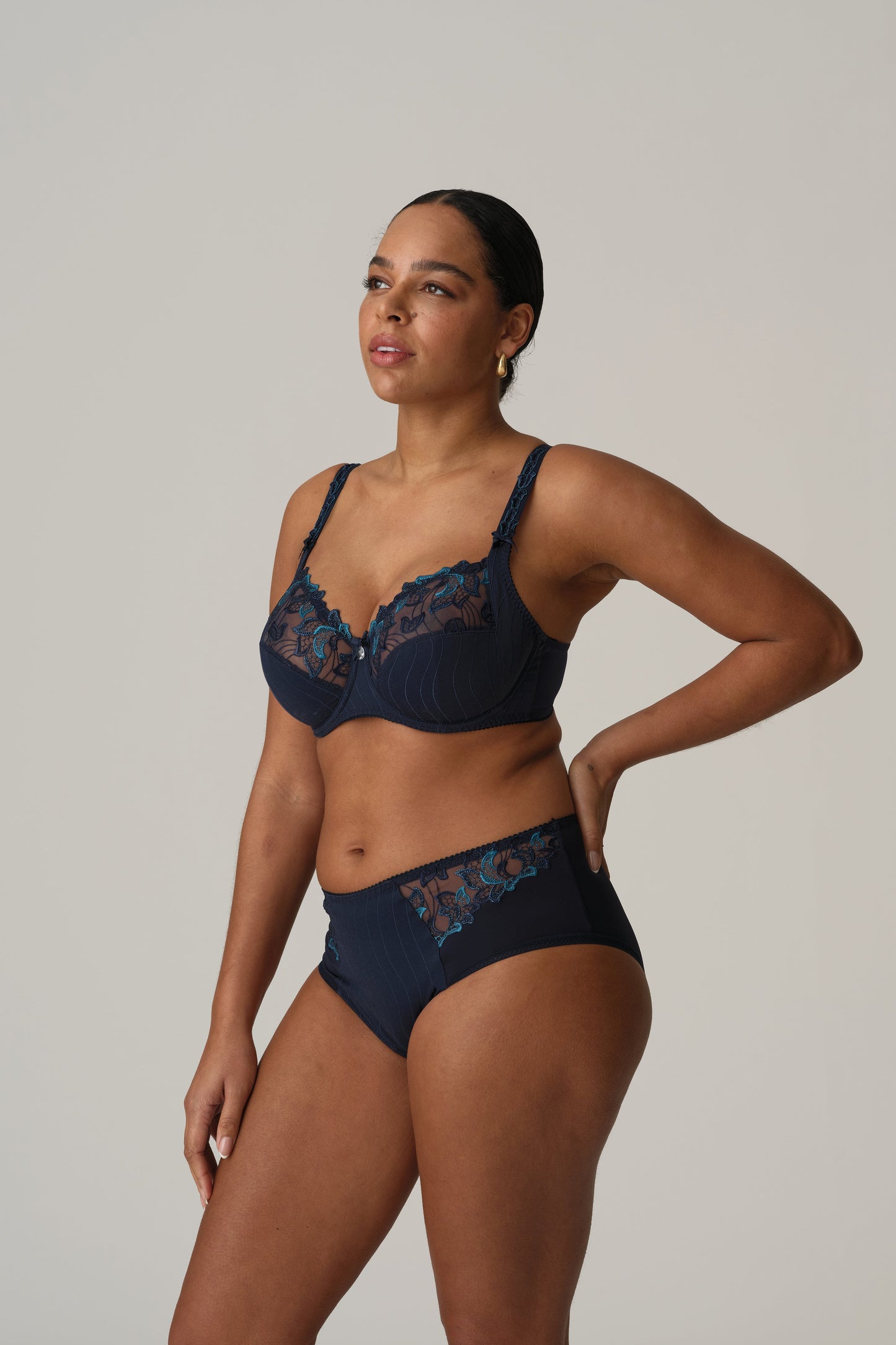 DEAUVILLE velvet blue Taillenslip (Vel)