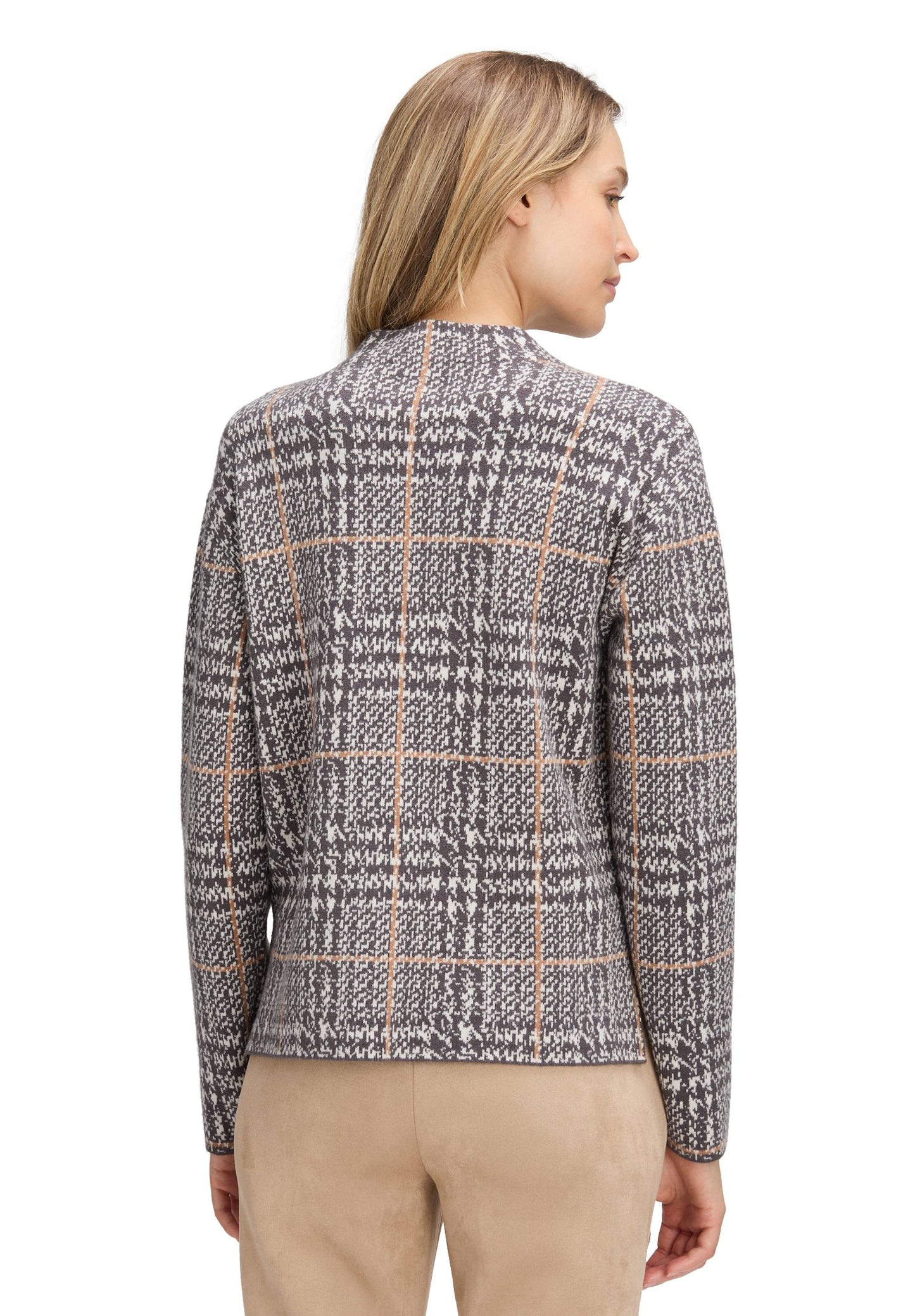 Strickpullover (Patch Grey/beig)