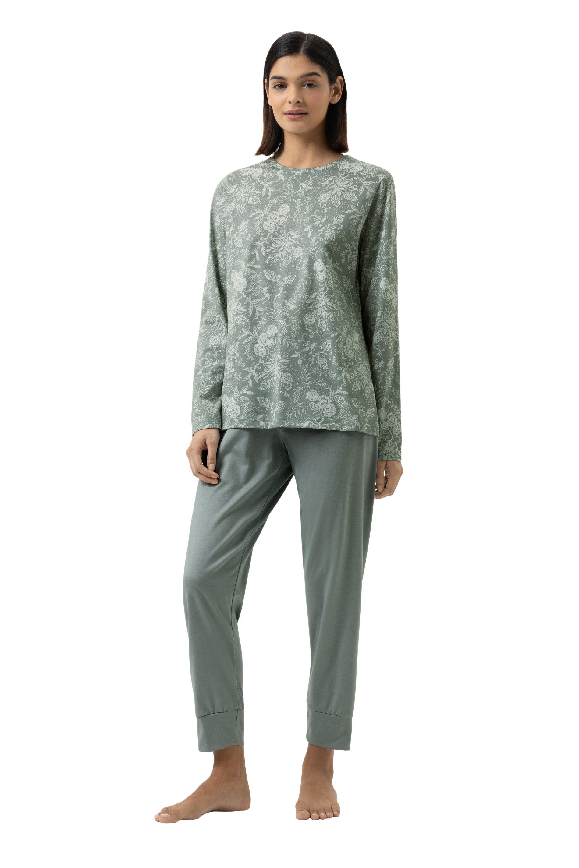 Anzug 7/8 lang, langarm (Dusty Teal)