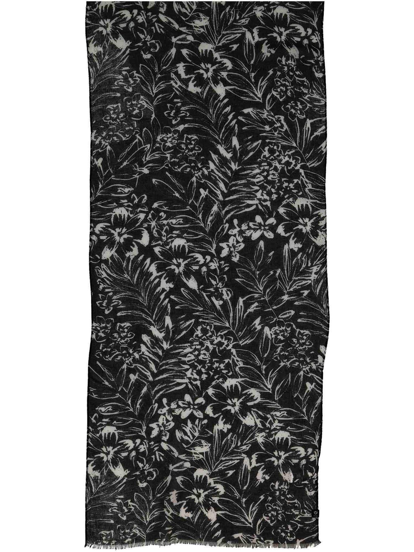 Schal Polyester Schal (Black White)