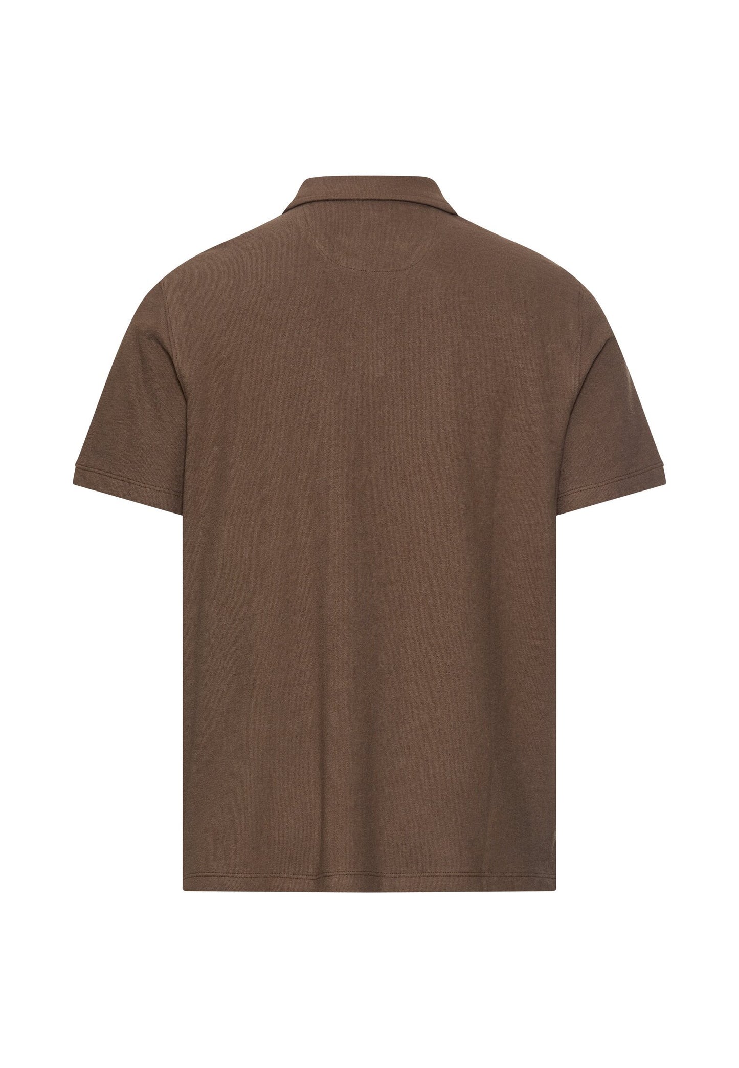 Poloshirt aus reiner Baumwolle (Mud Brown)
