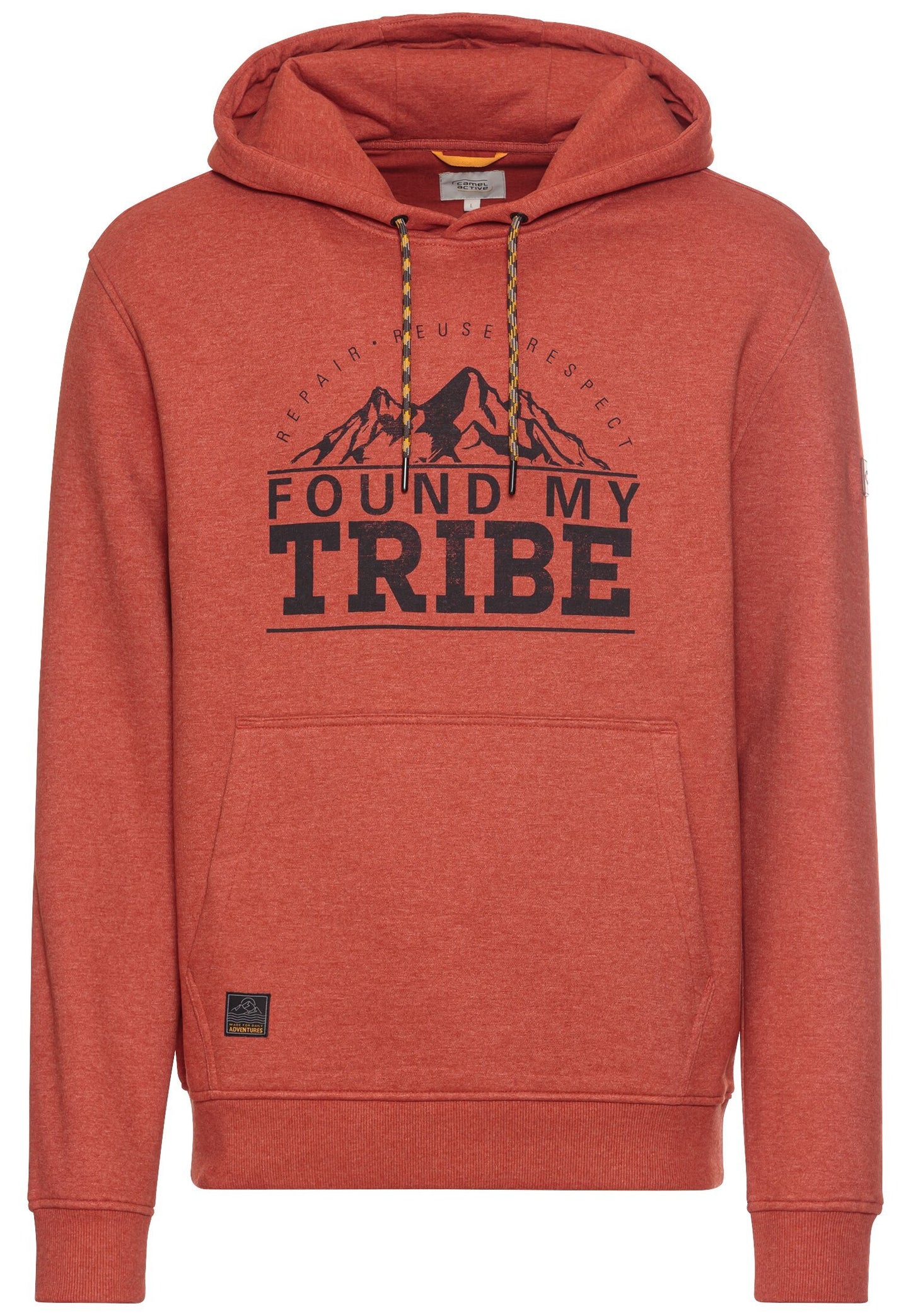 Sweatshirt mit Kapuze aus einem Baumwollmix (Brick Red)