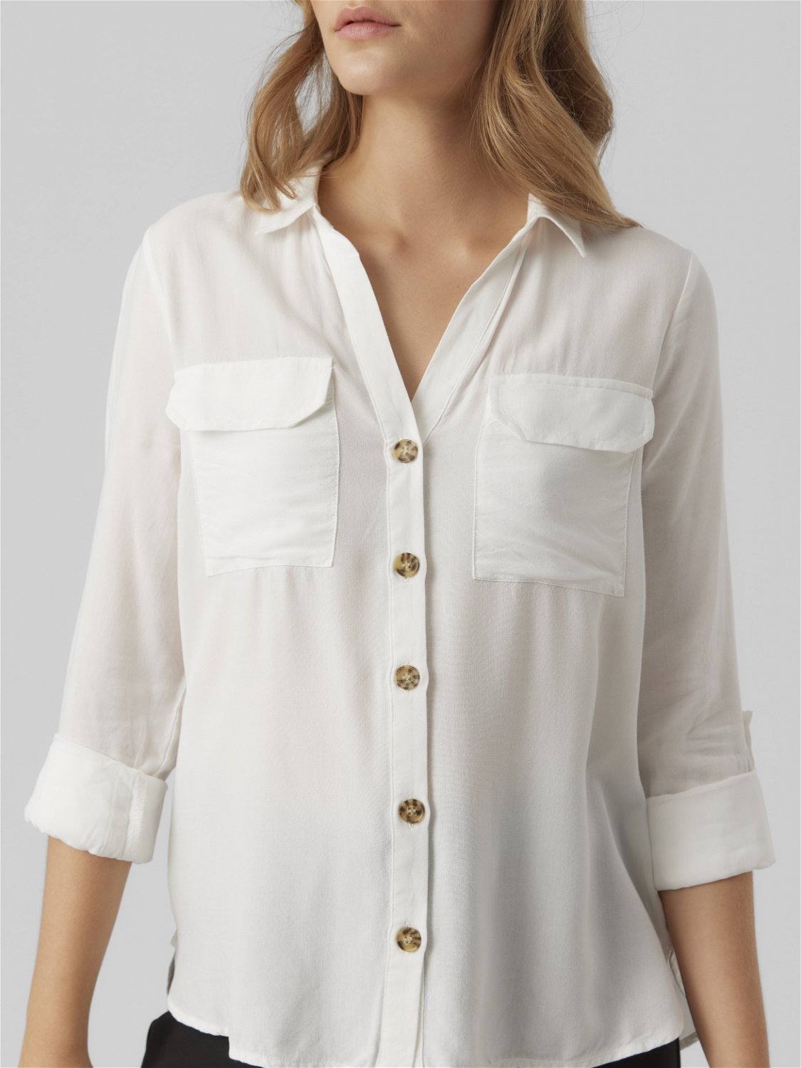 Vmbumpy L/s Shirt New Wvn Ga Noos (Snow White)