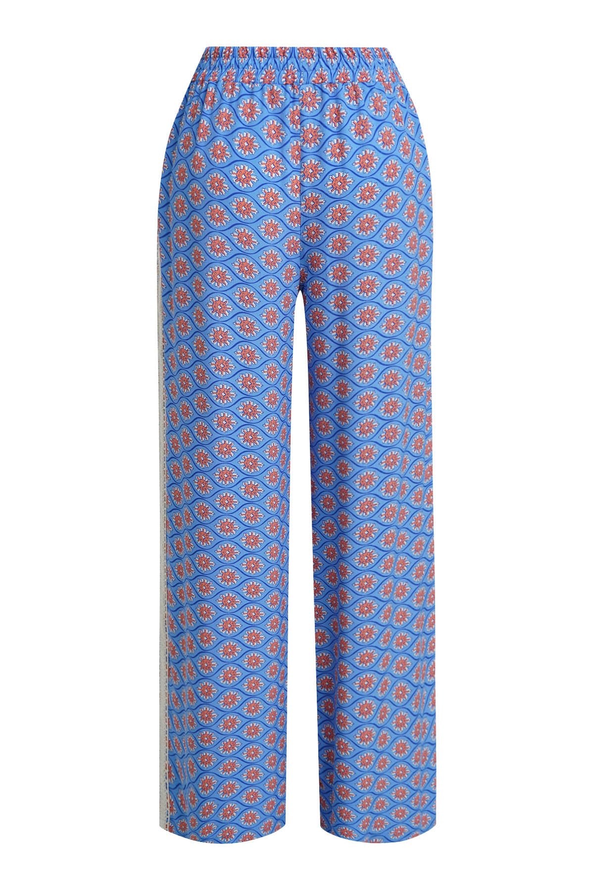 Printed Viscose Pants (Indigo Print)