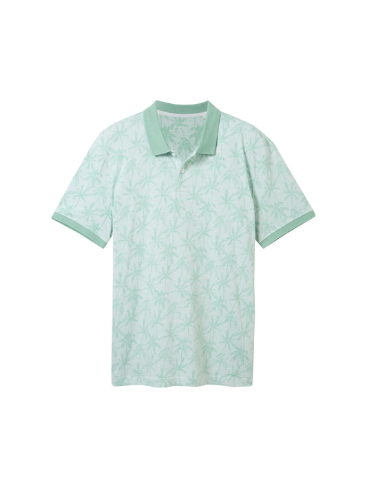 all over printed polo (Green Summer P)
