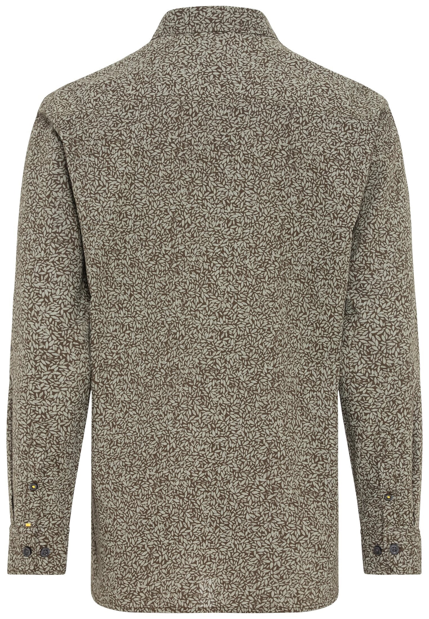 Langarm Hemd mit Allover-Print (Dark Khaki)
