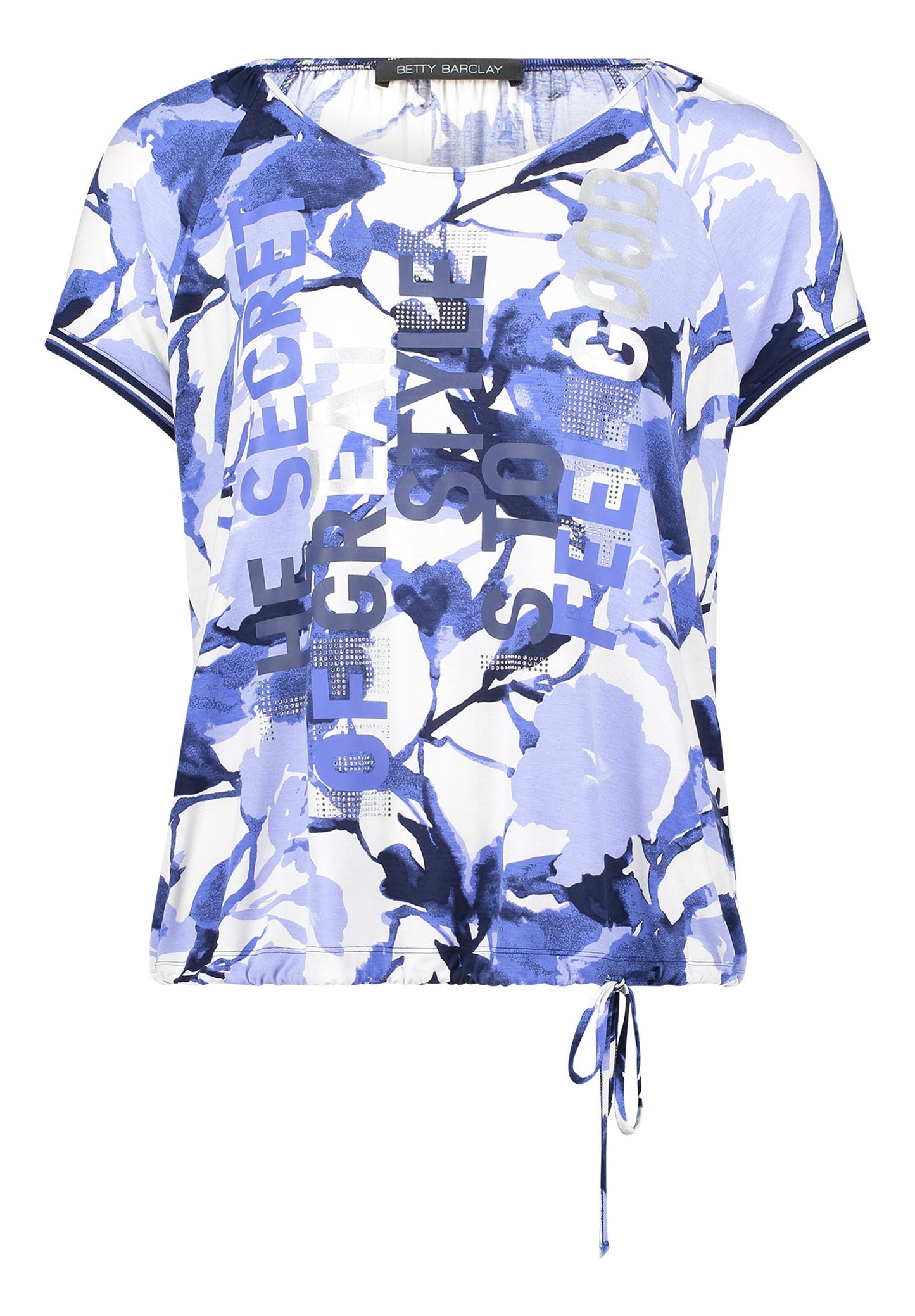 Printshirt (Cream/blue)