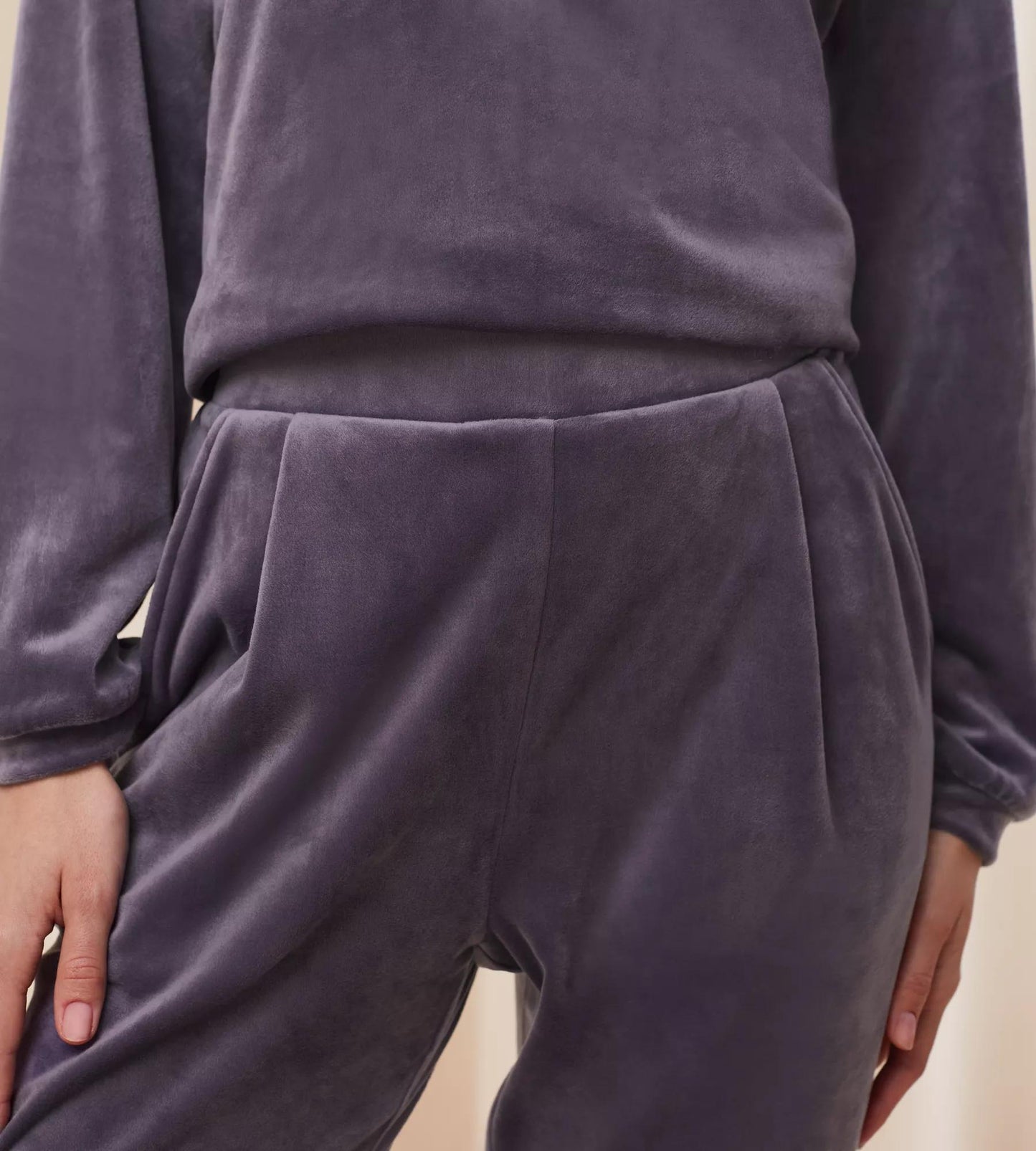 Cozy Comfort Velour Trousers (00ja Slate)